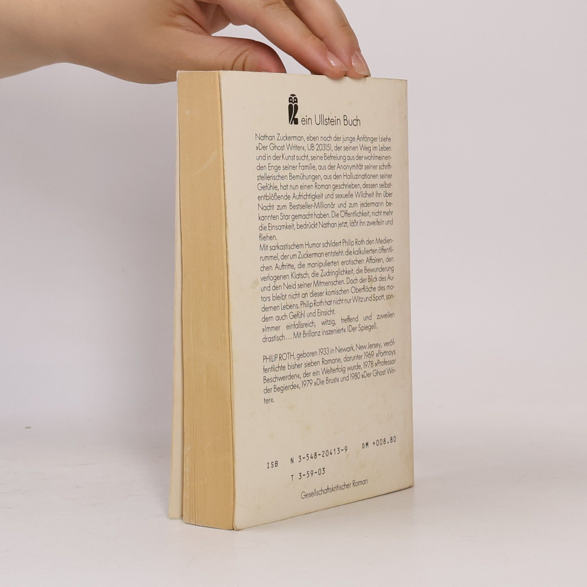 Philip Roth Zuckermans Befreiung (Ullstein Taschenbuch)