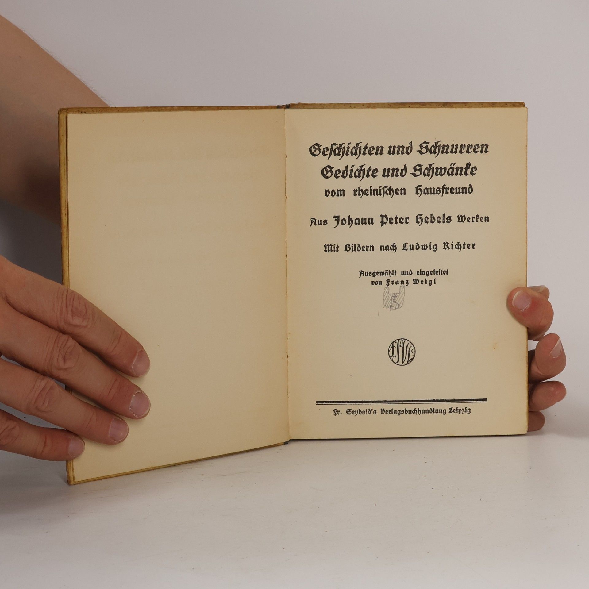 Johann Peter Hebel Geschichten und Schnurren Gedichte und Schwänke vom rheinischen Hausfreund