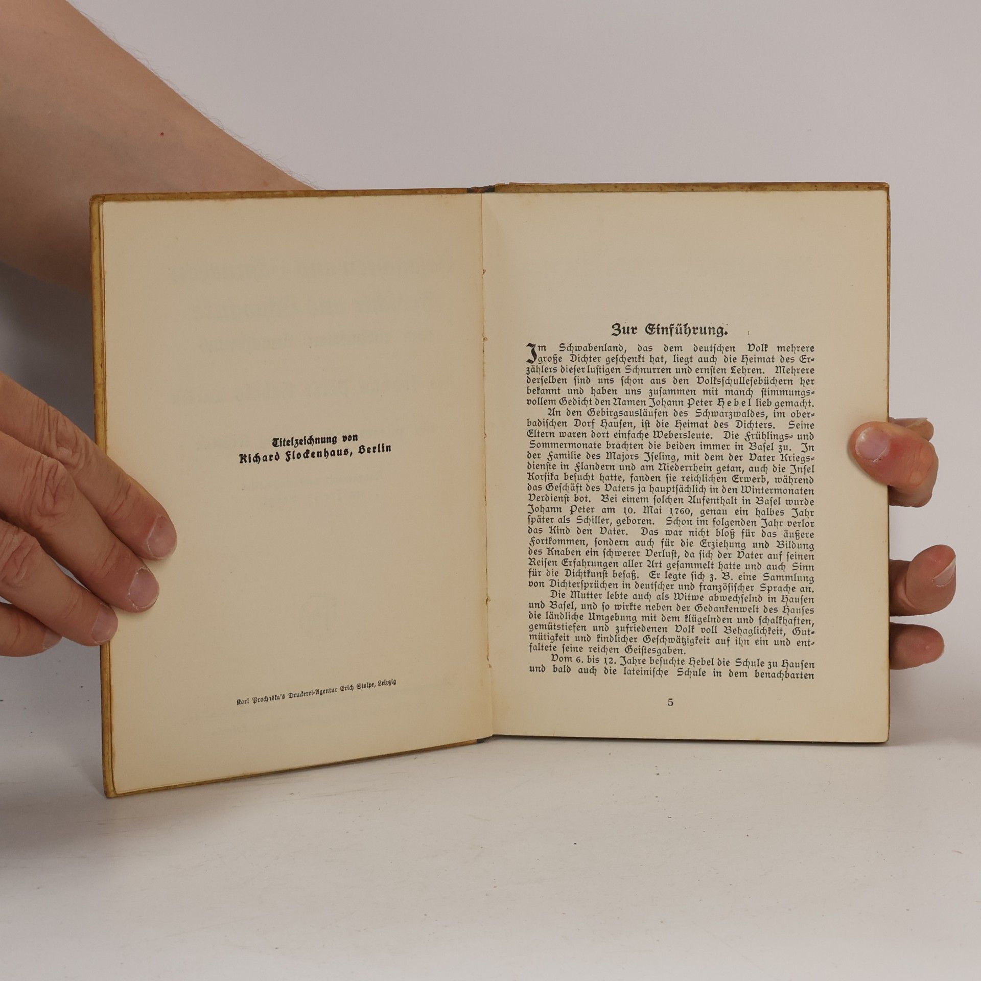 Johann Peter Hebel Geschichten und Schnurren Gedichte und Schwänke vom rheinischen Hausfreund