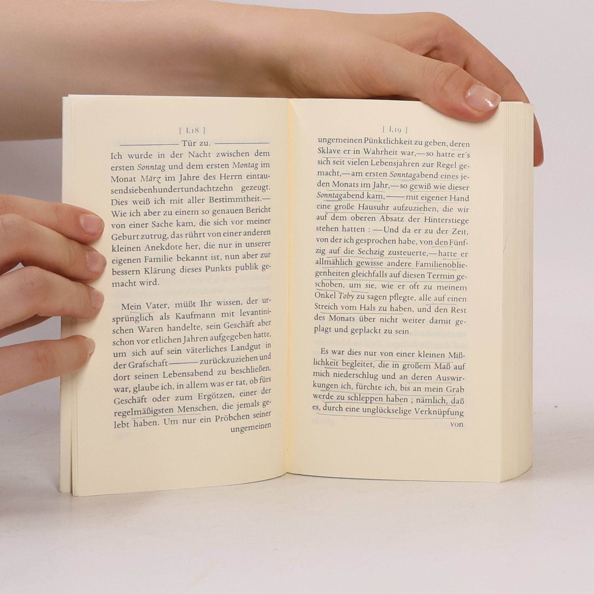 Laurence Sterne Leben und Ansichten von Tristram Shandy, Gentleman