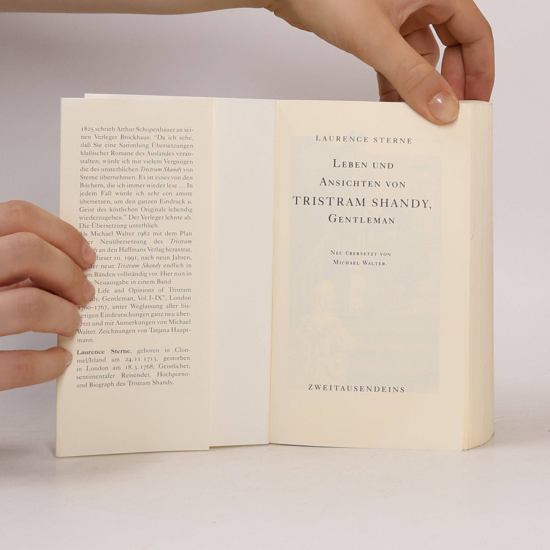 Laurence Sterne Leben und Ansichten von Tristram Shandy, Gentleman
