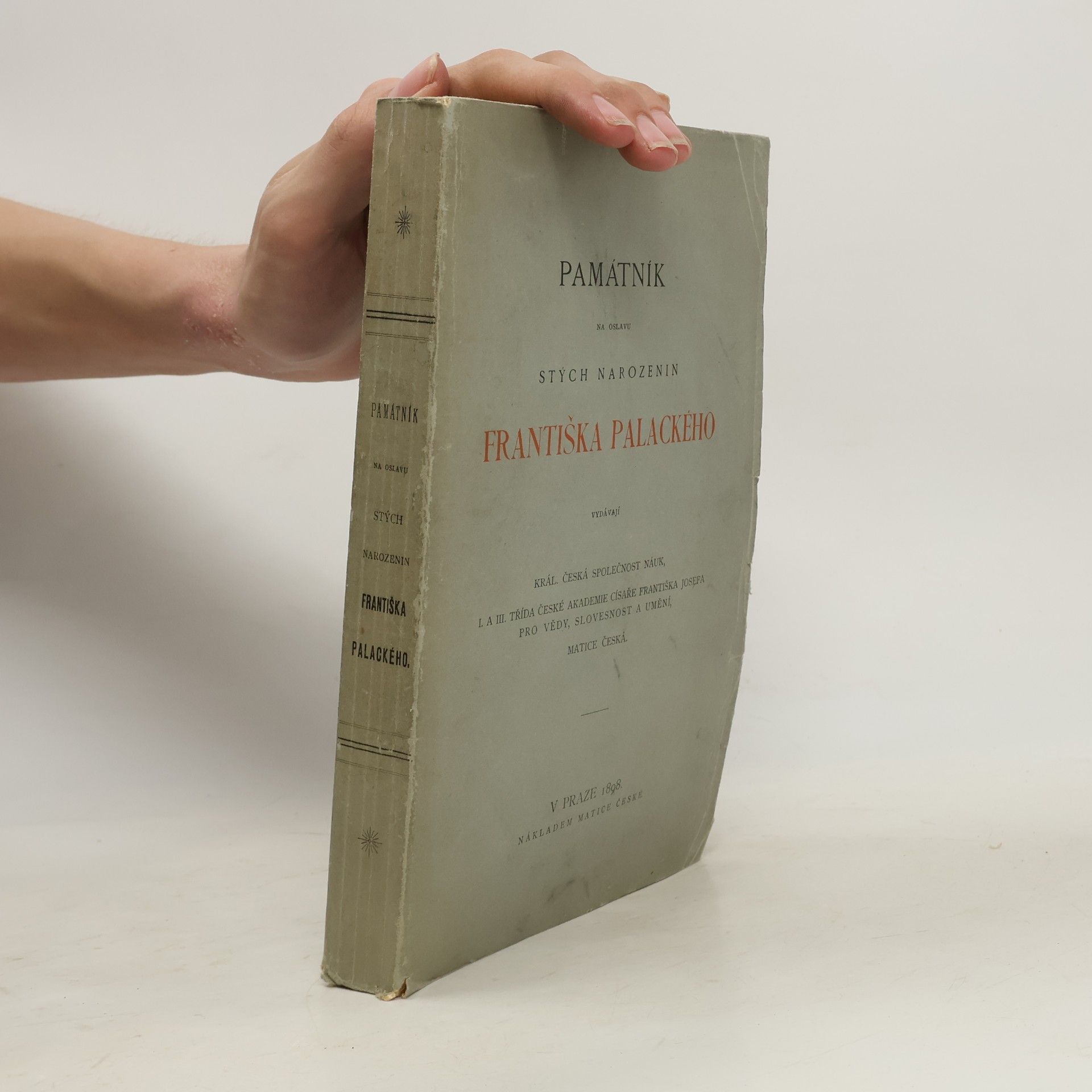 Autorenkollektiv Památník na oslavu stých narozenin Františka Palackého