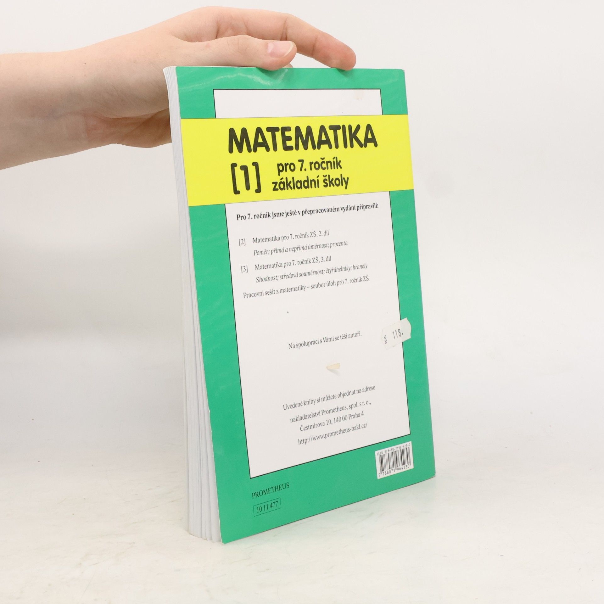 Oldřich Odvárko Matematika pro 7. ročník základní školy 1. Zlomky, celá čísla, racionální čísla