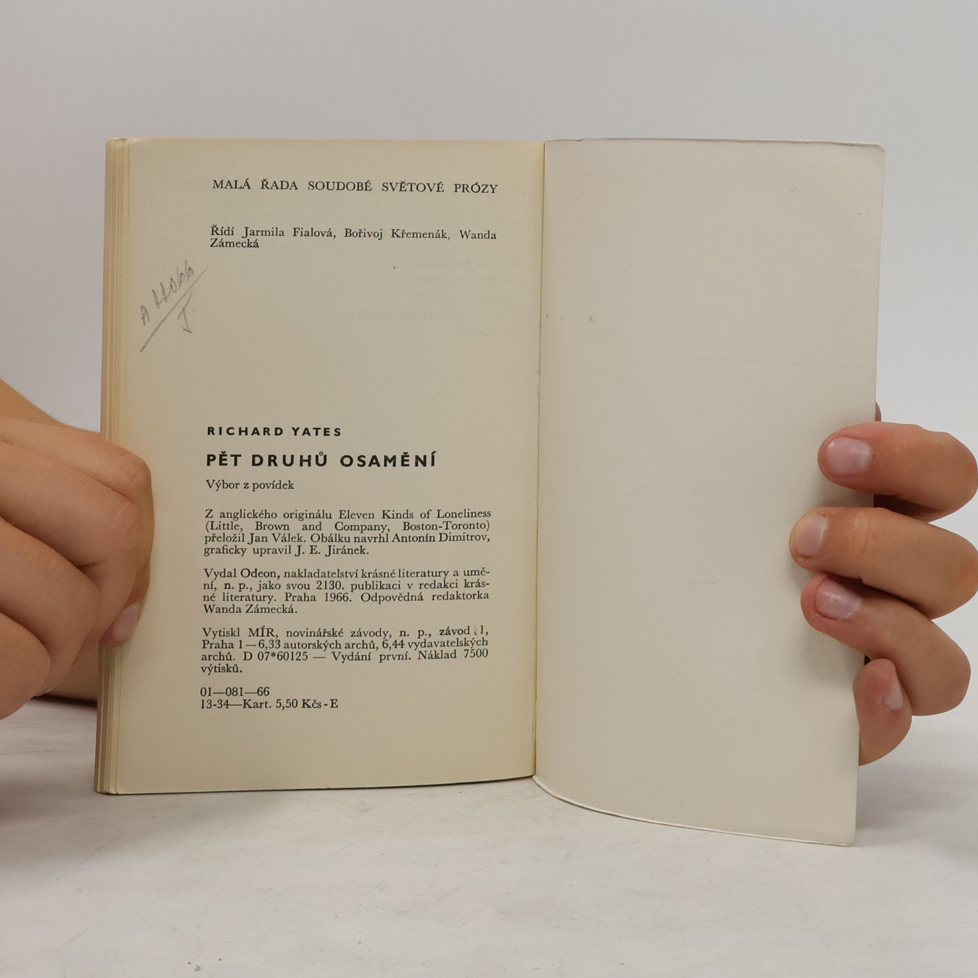 Richard Yates Pět druhů osamění