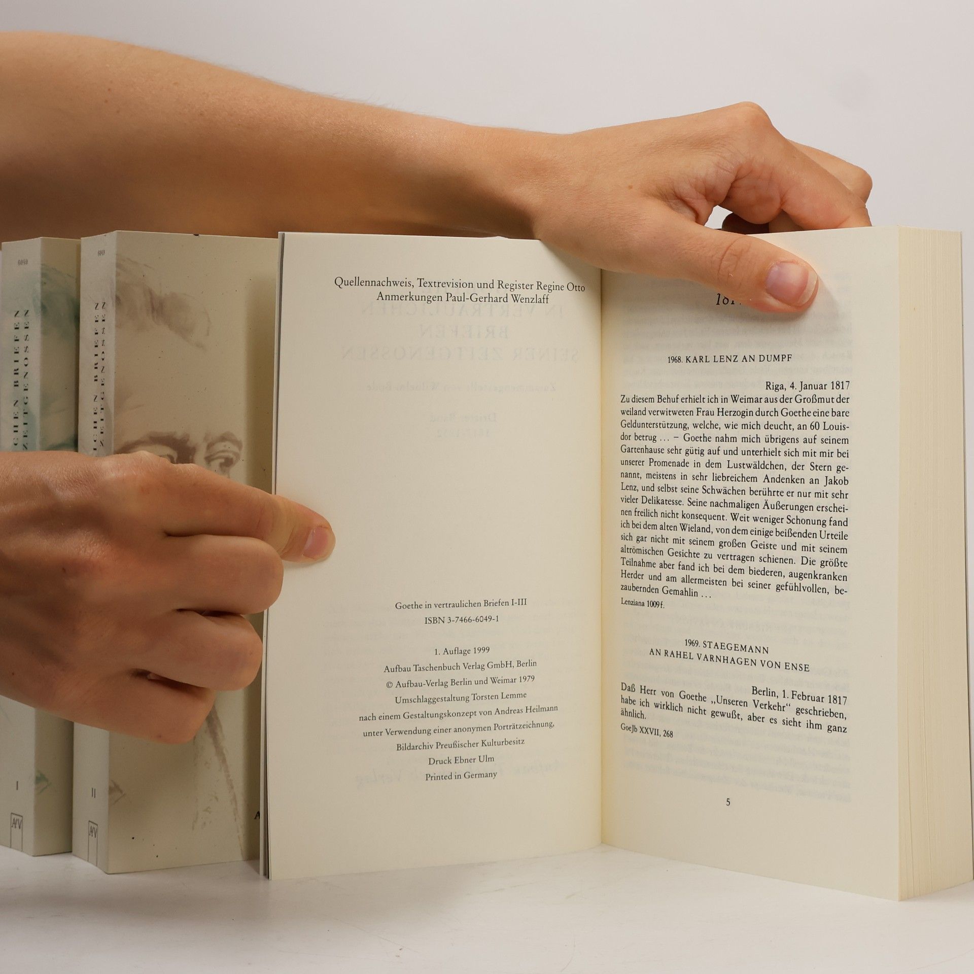 Wilhelm Bode Aufbau Taschenbücher: Goethe in vertraulichen Briefen seiner Zeitgenossen 1749-1832