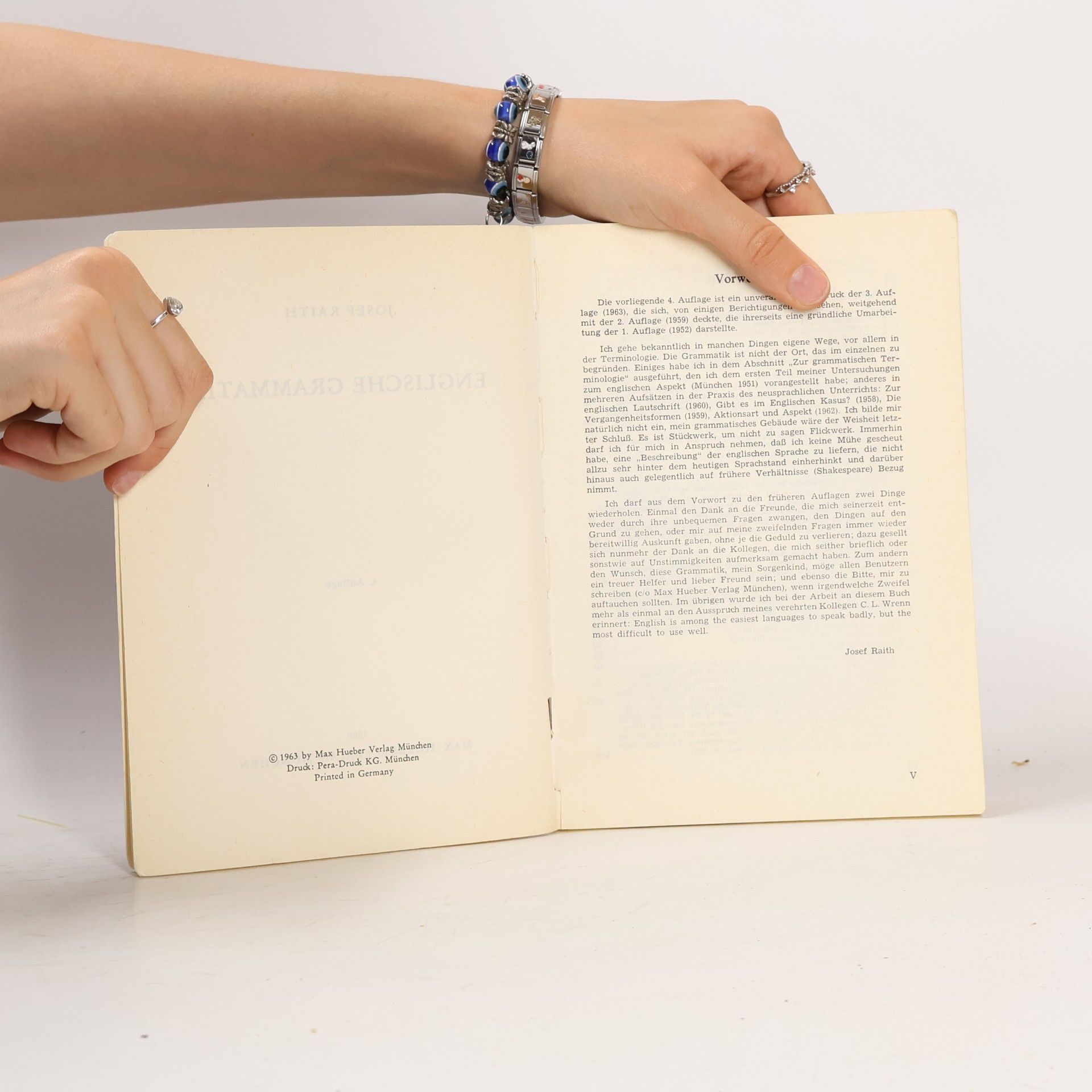 Josef Raith Englische Grammatik