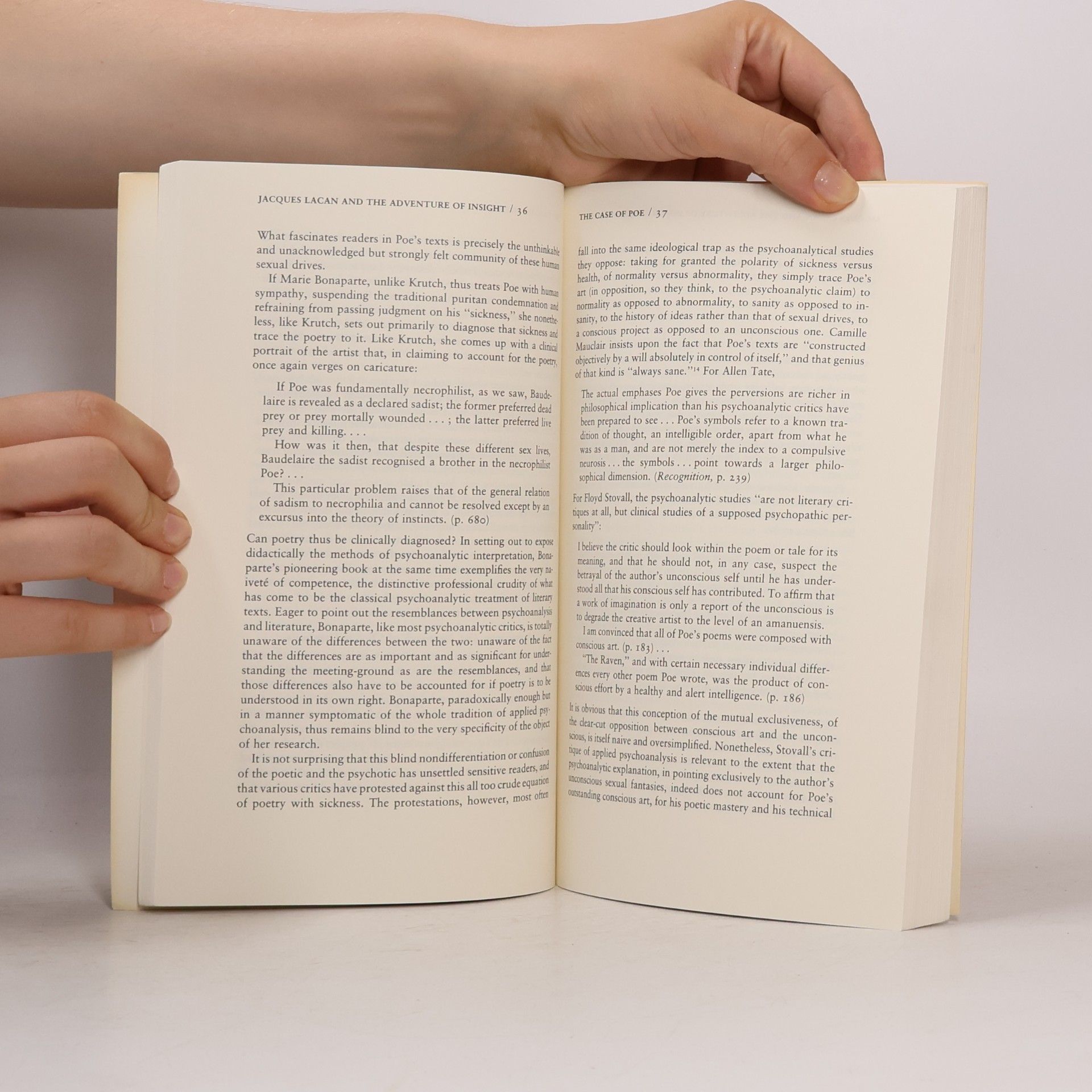 Shoshana Felman Jacques Lacan and the Adventure of Insight