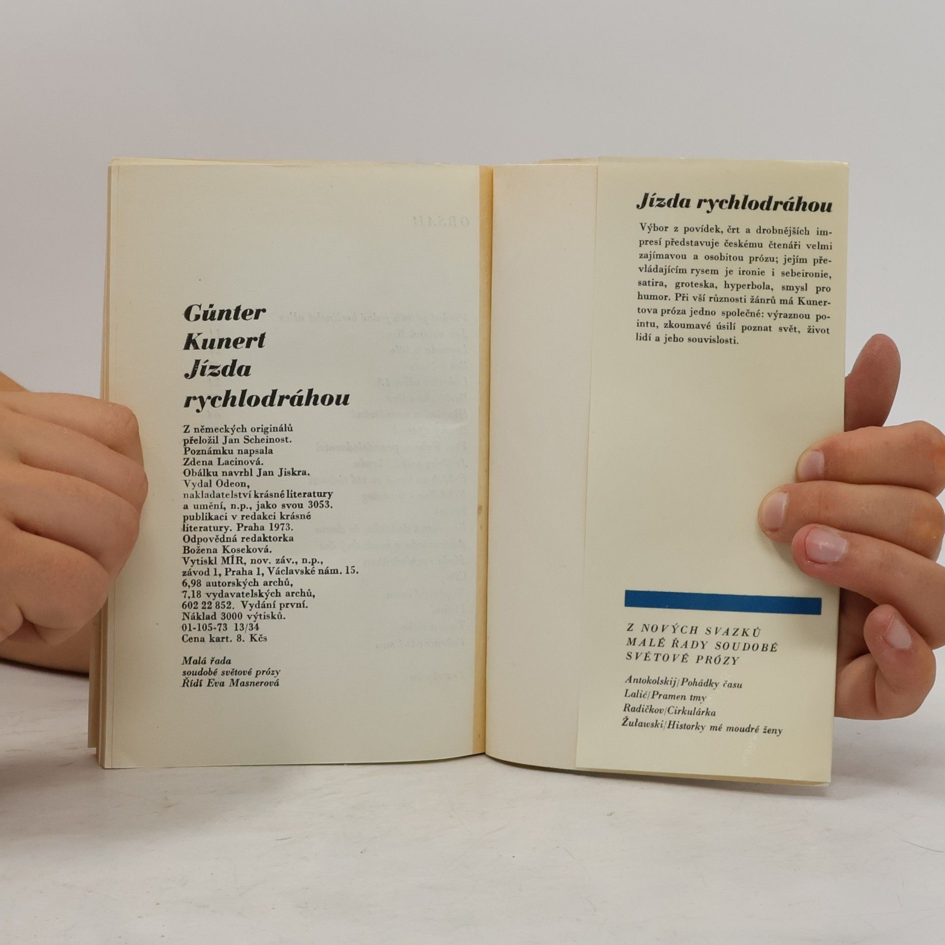 Günter Kunert Jízda rychlodráhou