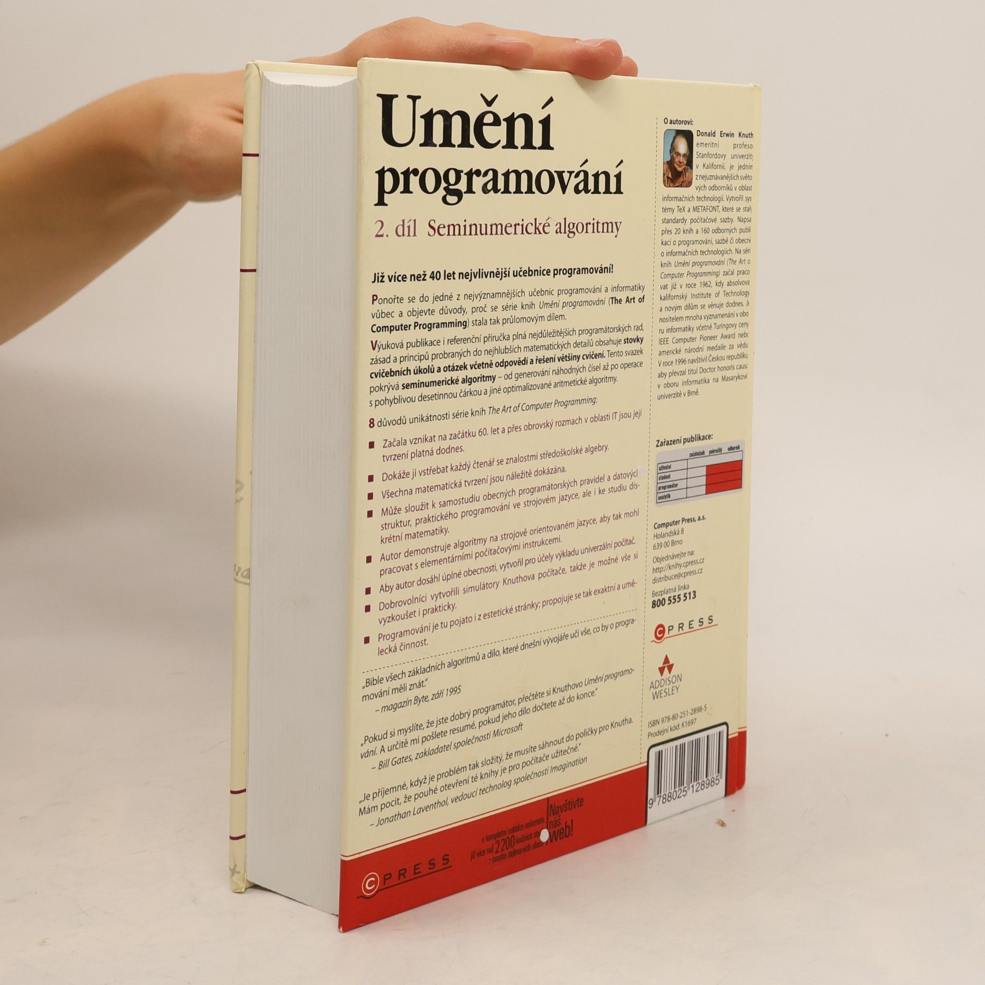 Donald E. Knuth Umění programování – 2.díl Seminumerické algoritmy