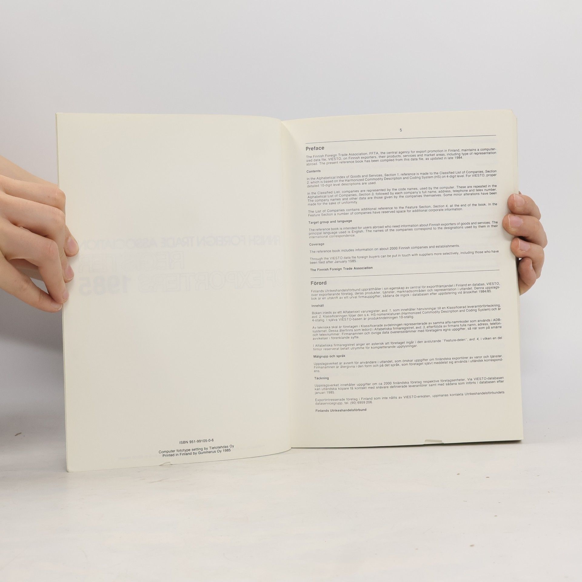 Collectif d'auteurs Register of Exporters 1985