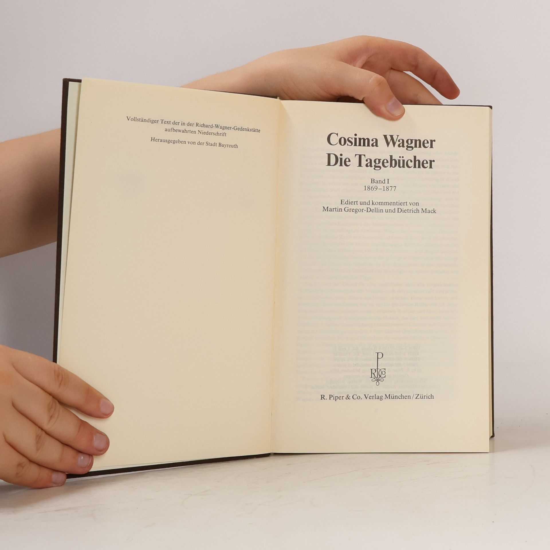 Cosima Wagner Die Tagebücher 1. 1869-1877
