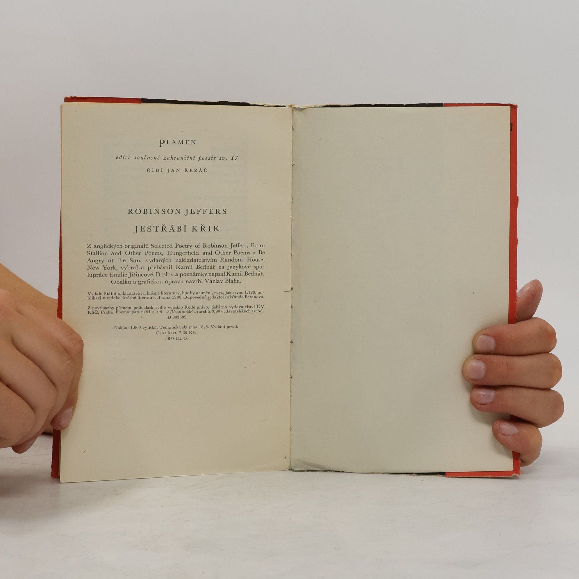 Robinson Jeffers Jestřábí křik