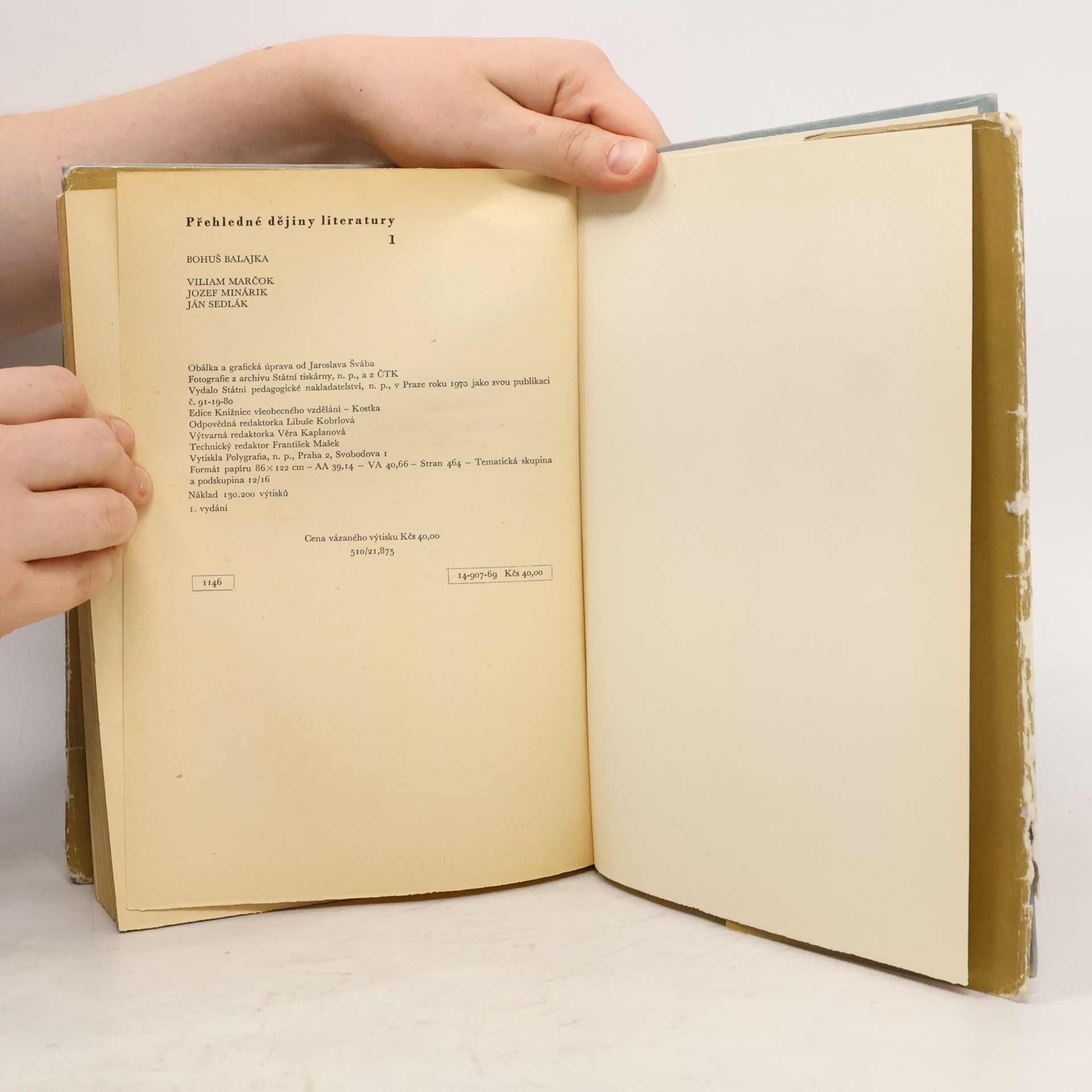 Bohumil Balajka Přehledné dějiny literatury 1