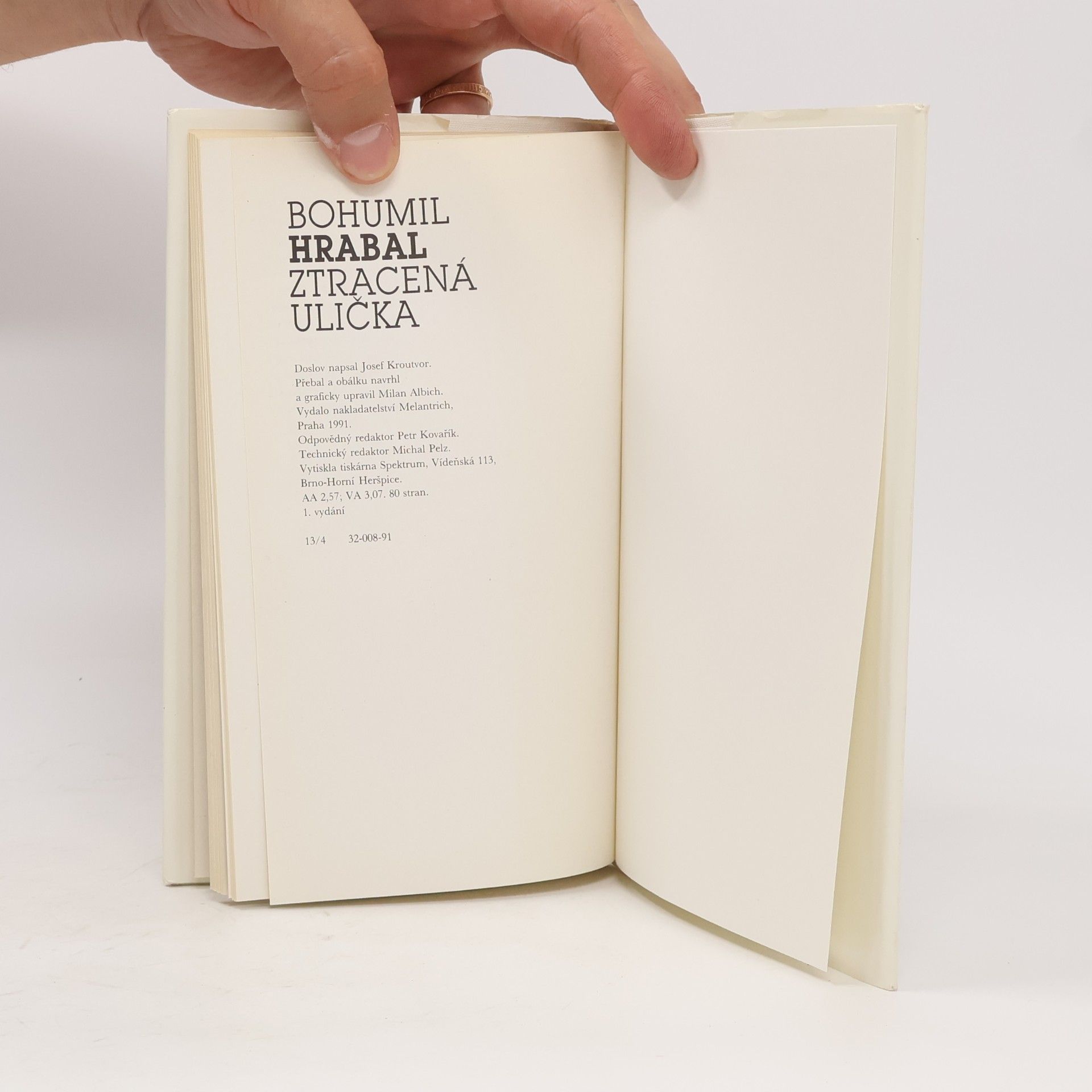 Bohumil Hrabal Ztracená ulička