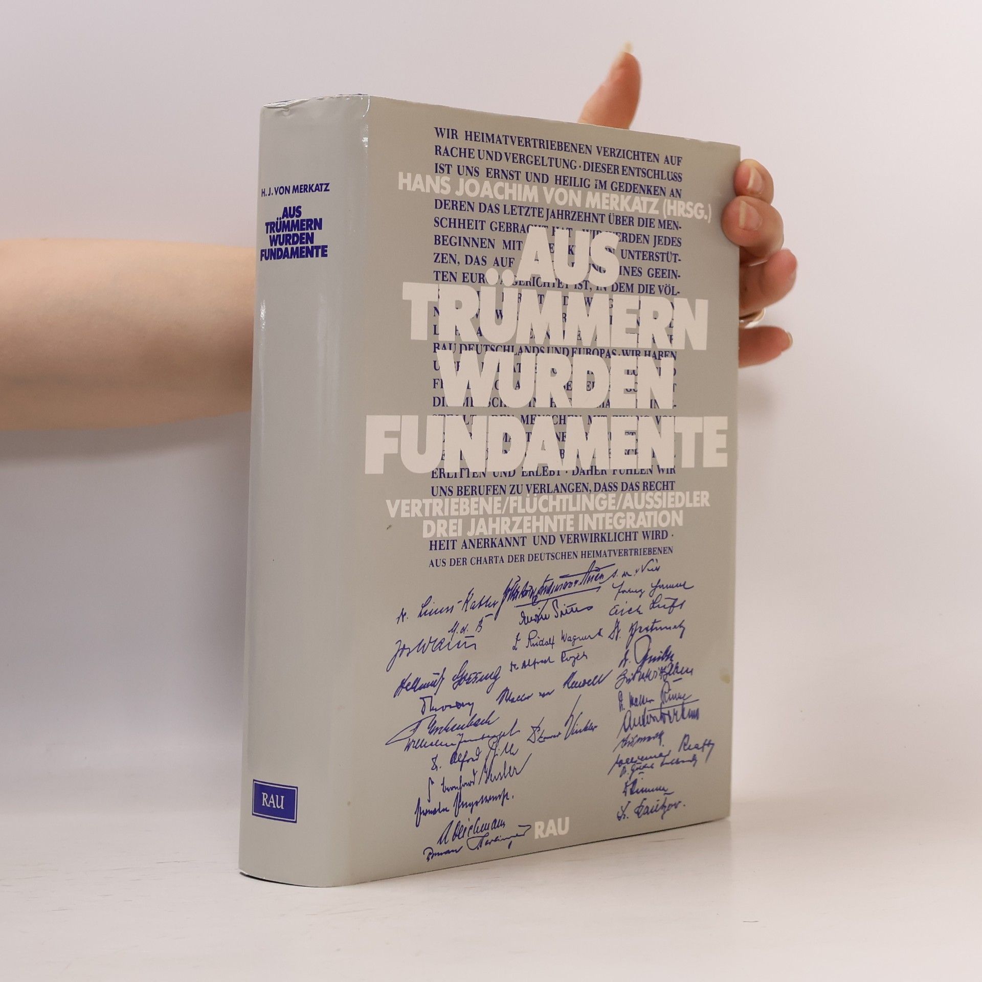 Hans Joachim von Merkatz Aus Trümmern wurden Fundamente