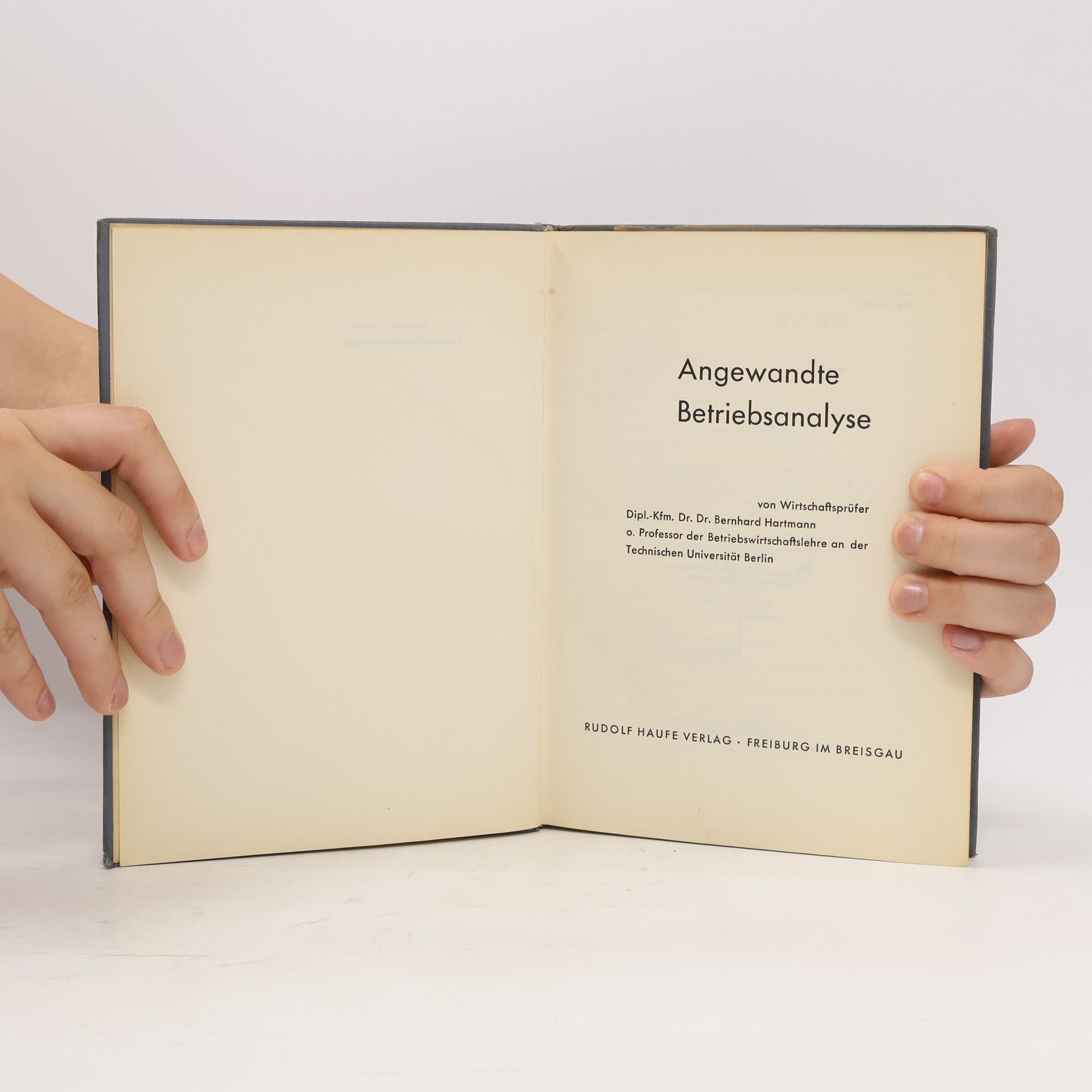 Bernhard Hartmann Angewandte Betriebsanalyse