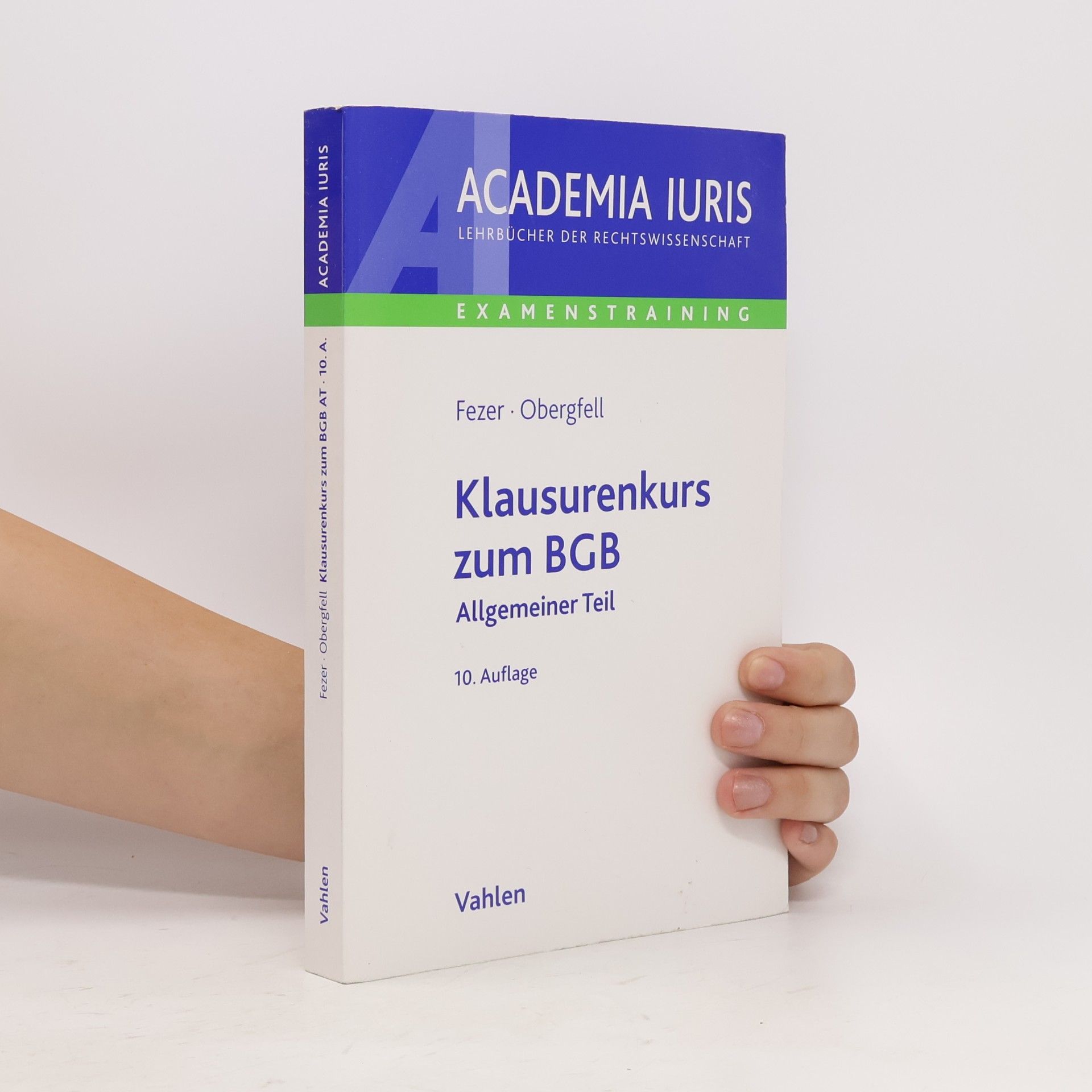 Karl-Heinz Fezer Klausurenkurs zum BGB allgemeiner Teil
