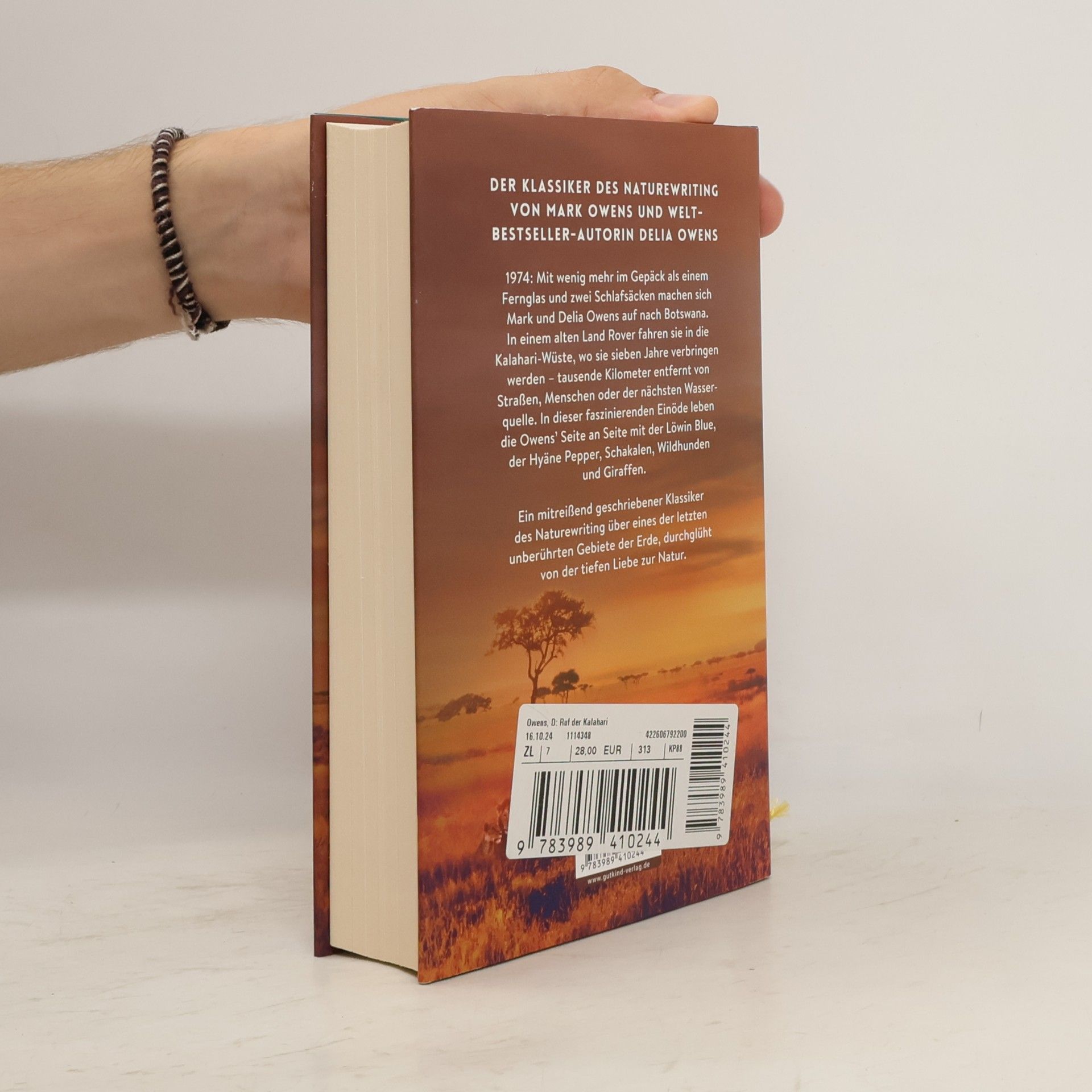 Delia Owens Der Ruf der Kalahari. Ein Klassiker des Naturewriting von Weltbestseller-Autorin Delia Owens mit ihrem damaligen Mann Mark Owens - Erstauflage in hochwertiger Sonderausstattung.