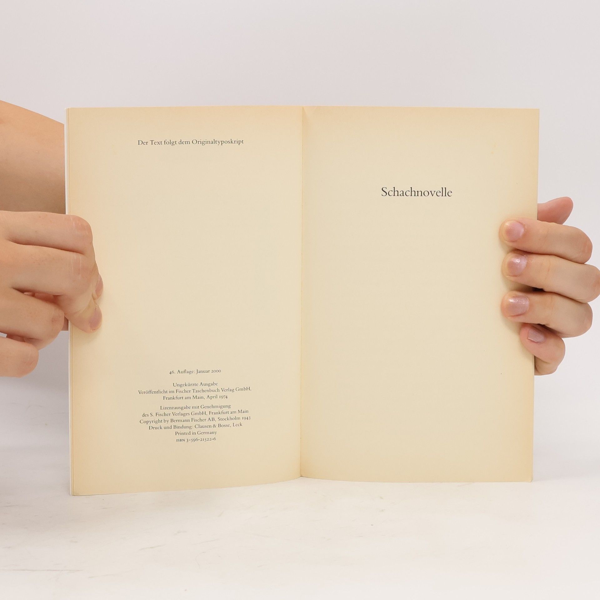 Stefan Zweig Schachnovelle