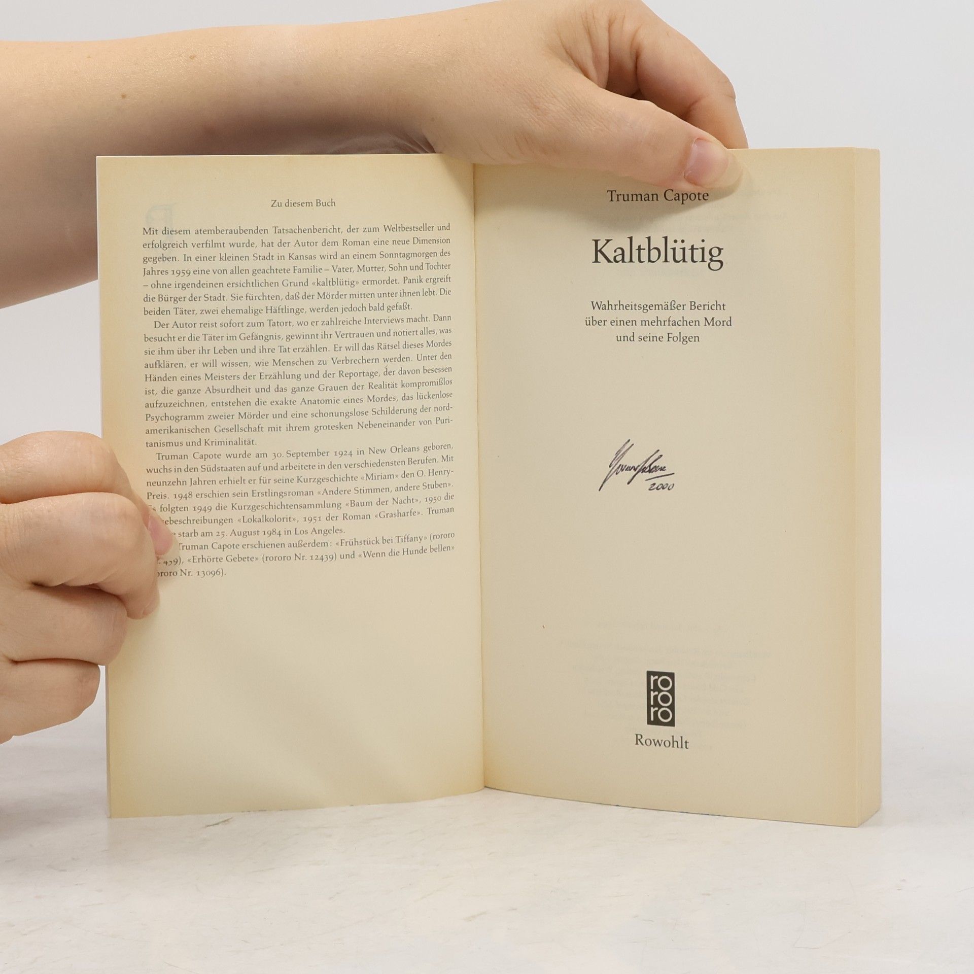 Truman Capote Kaltblütig