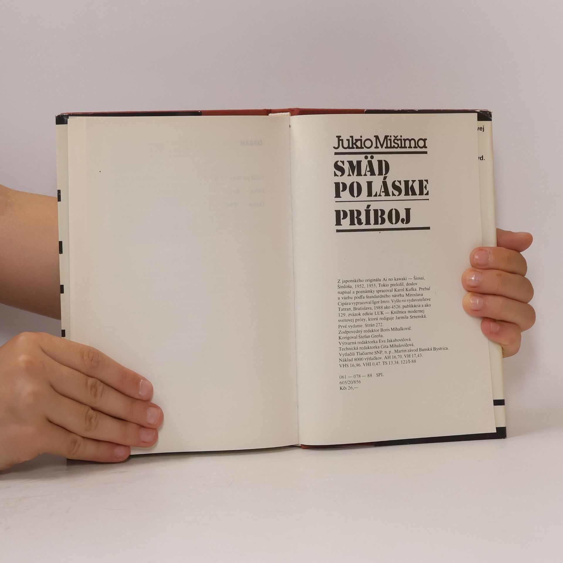 Yukio Mishima Smäd po lásce. Príboj