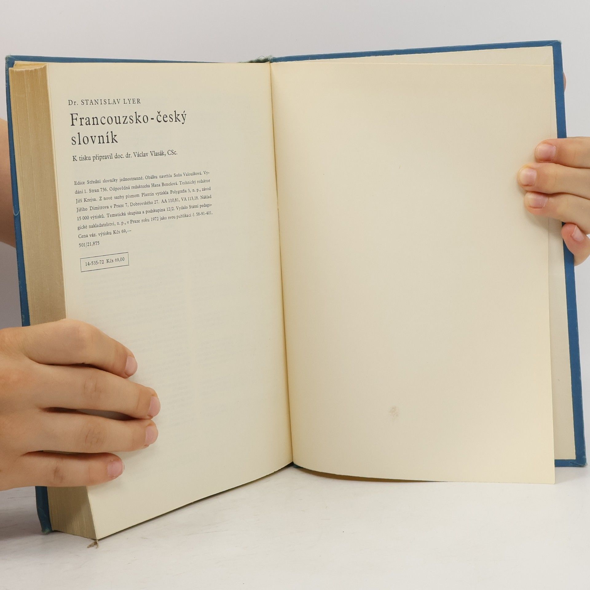 Stanislav Lyer Francouzsko-český slovník. Dictionnaire français-tchéque