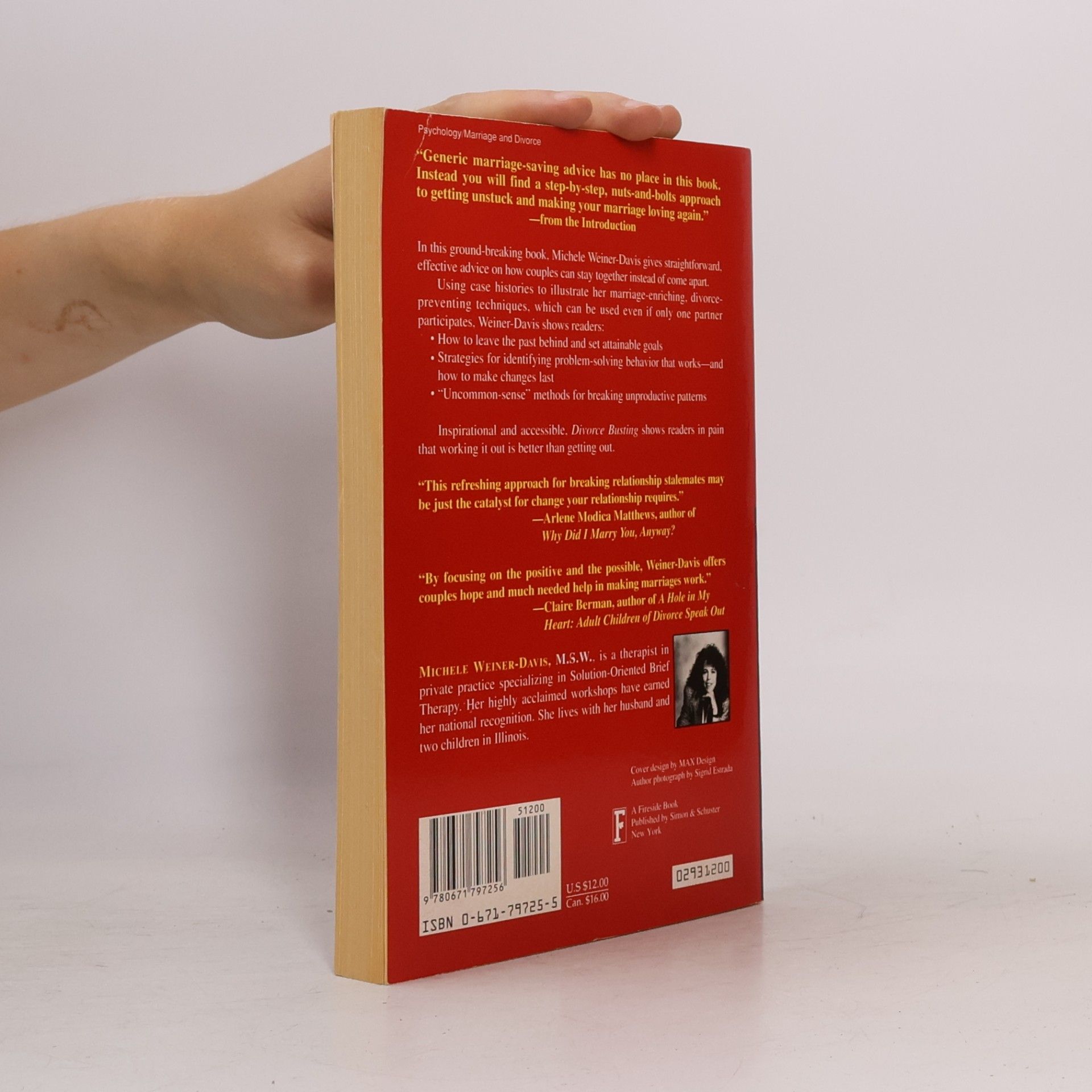 Michele Weiner Davis Divorce Busting: A Step-by-Step Approach to Making Your Marriage Loving Again