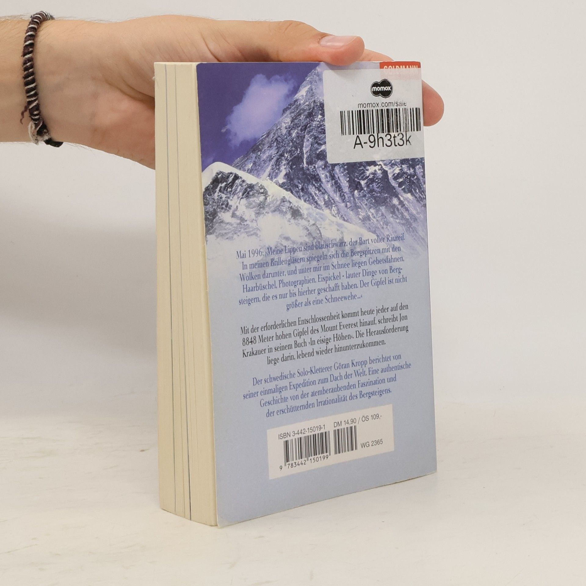 Göran Kropp Allein auf den Everest