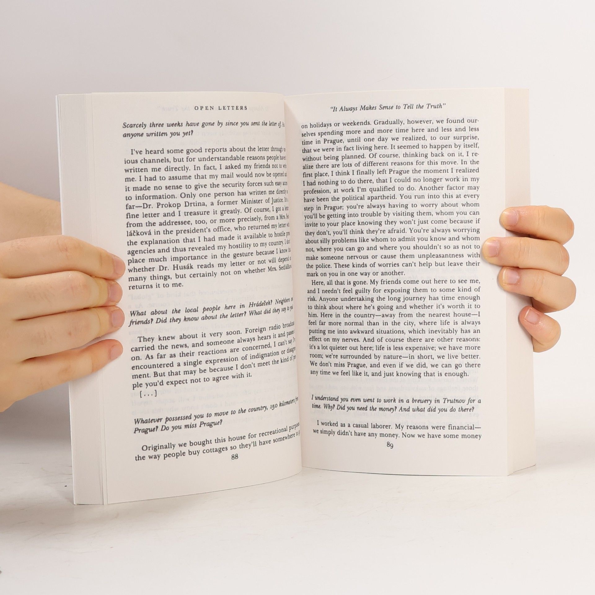 Václav Havel Open letters. Selected writings 1965-1990