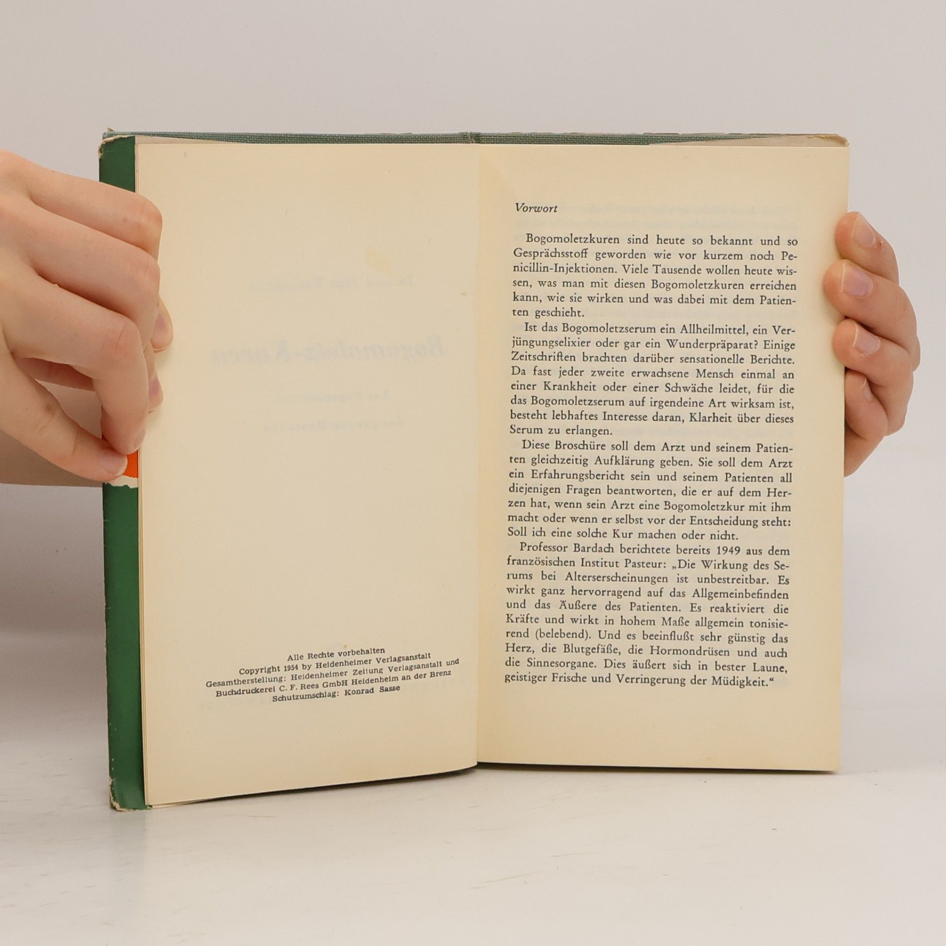 Fritz Wiedemann Bogomoletz-Kuren zur Regeneration des ganzen Menschen
