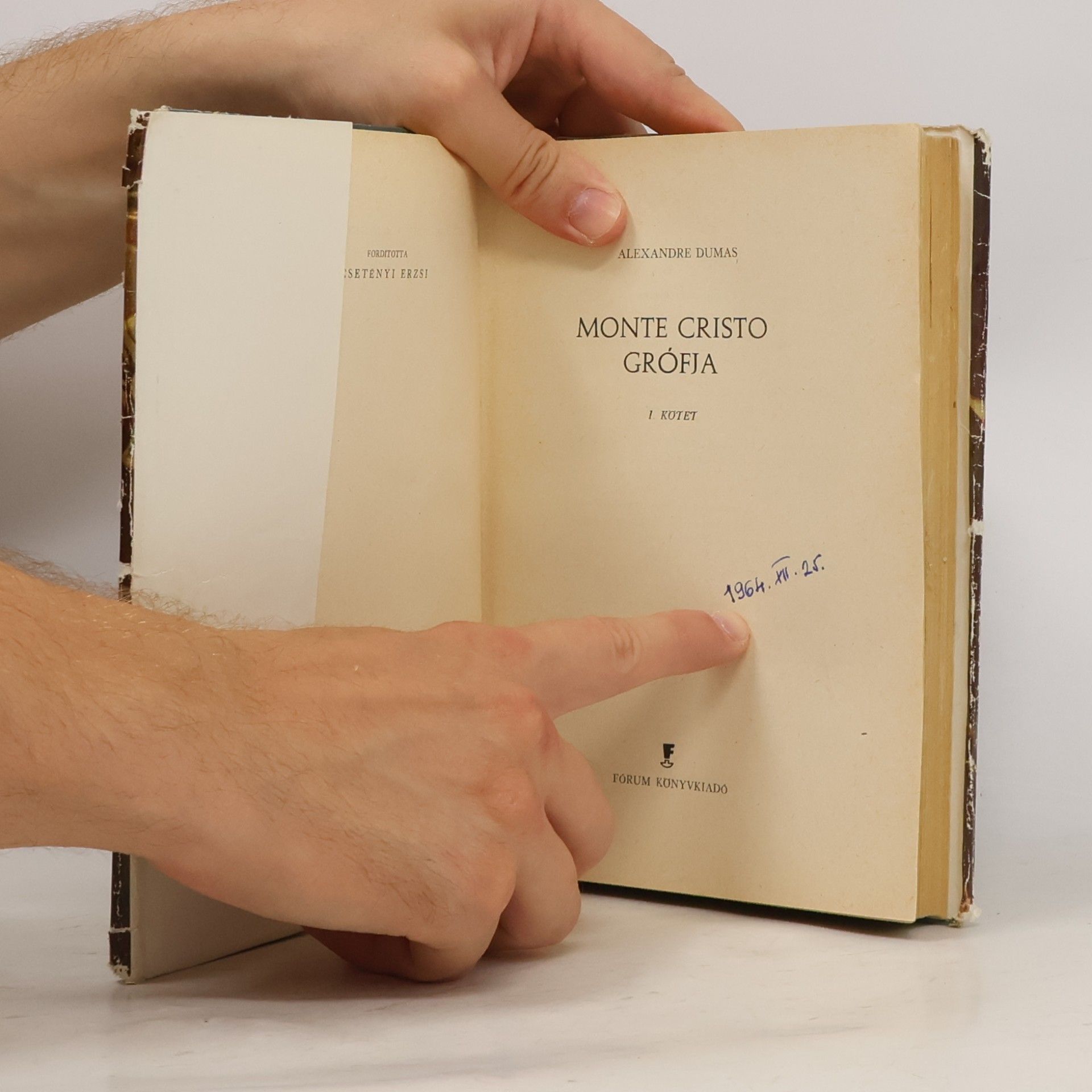 Alexandre Dumas der Ältere Monte Cristo Grófja I.