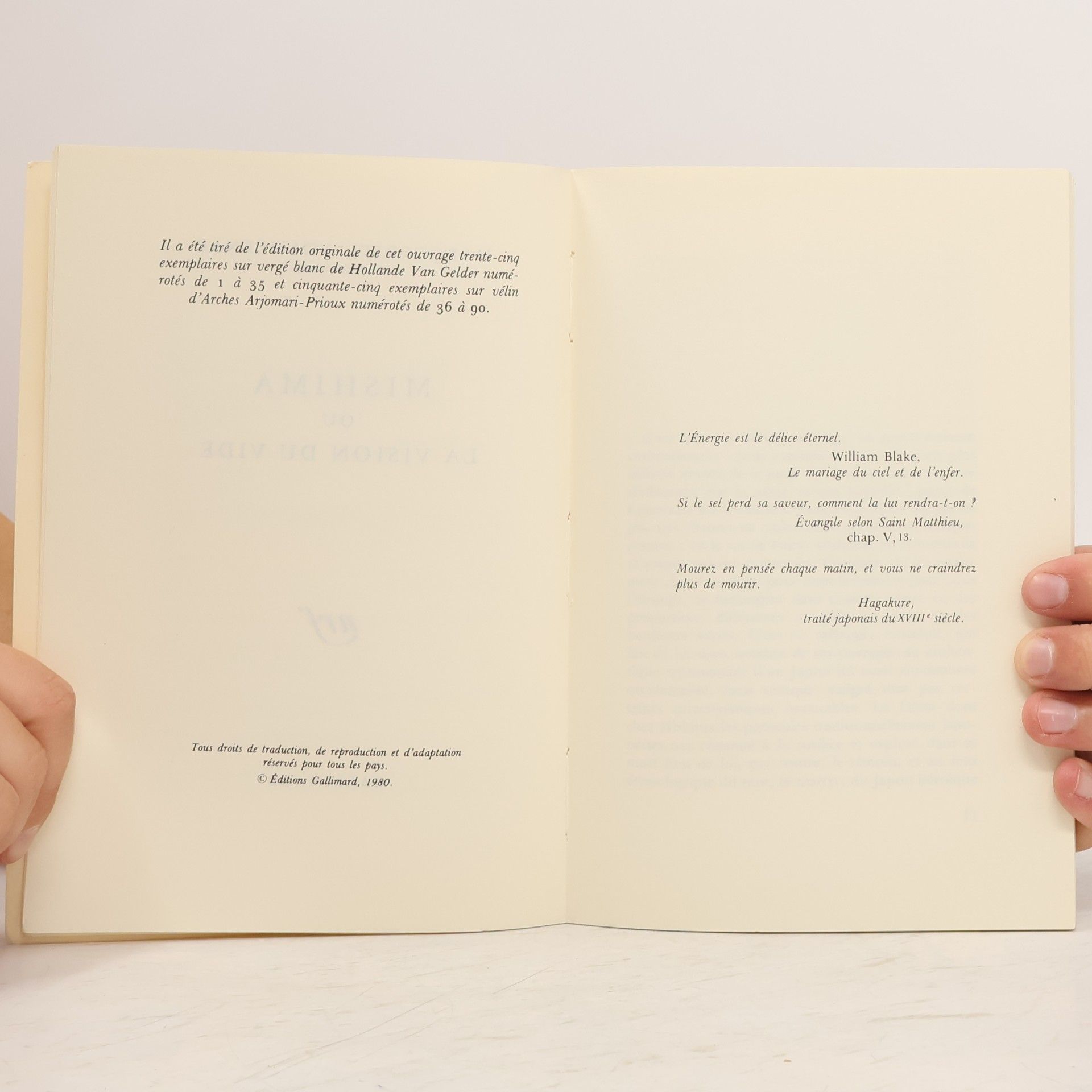 Marguerite Yourcenar Mishima ou La vision du vide