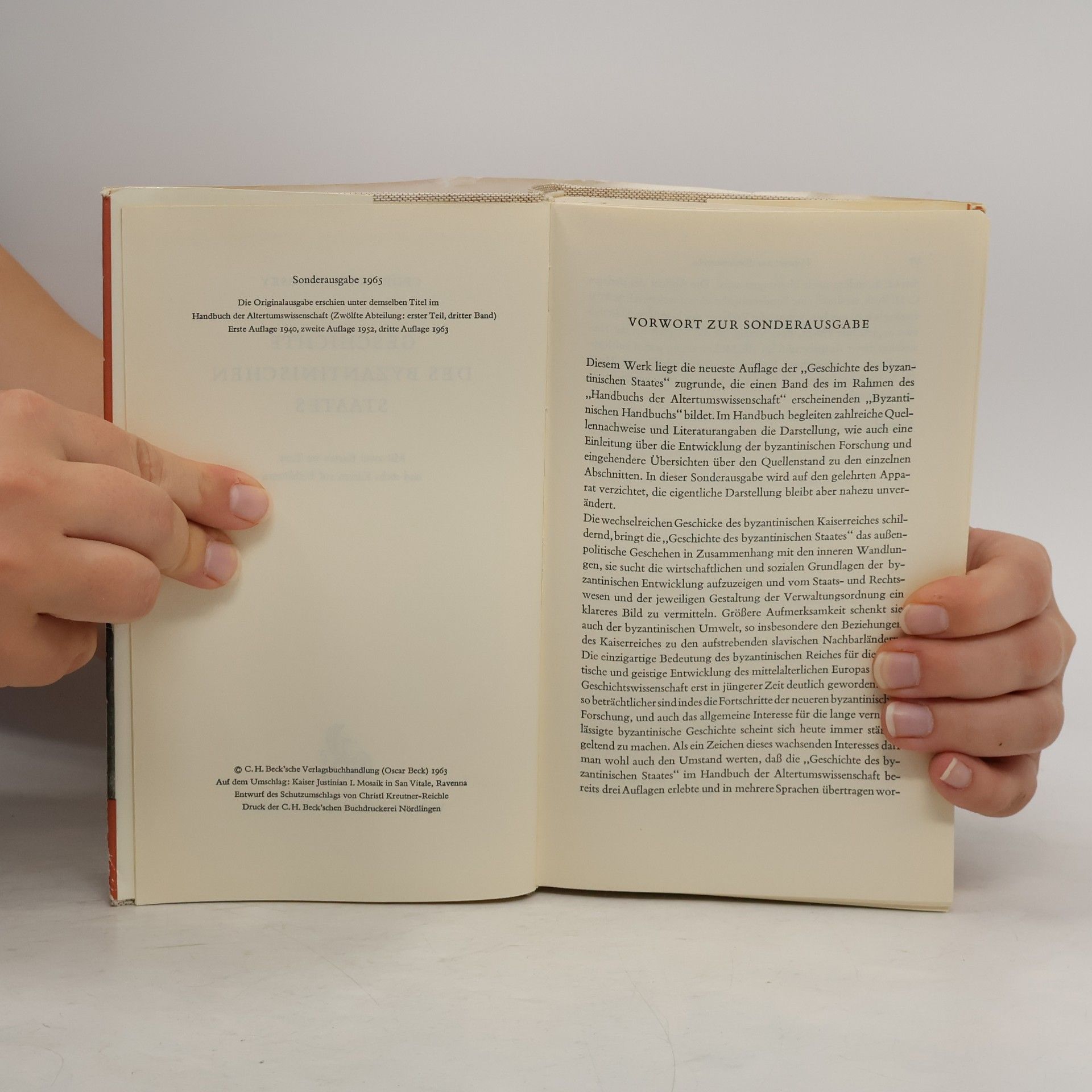 Georg Ostrogorsky Geschichte des byzantinischen Staates