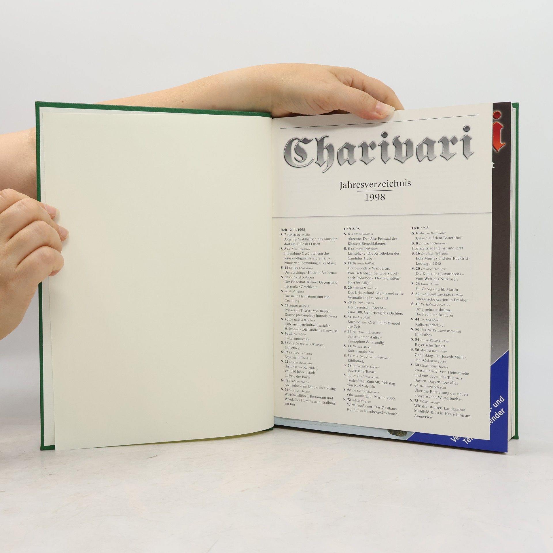 Collectif d'auteurs Charivari. Jahresverzeichnis 1998