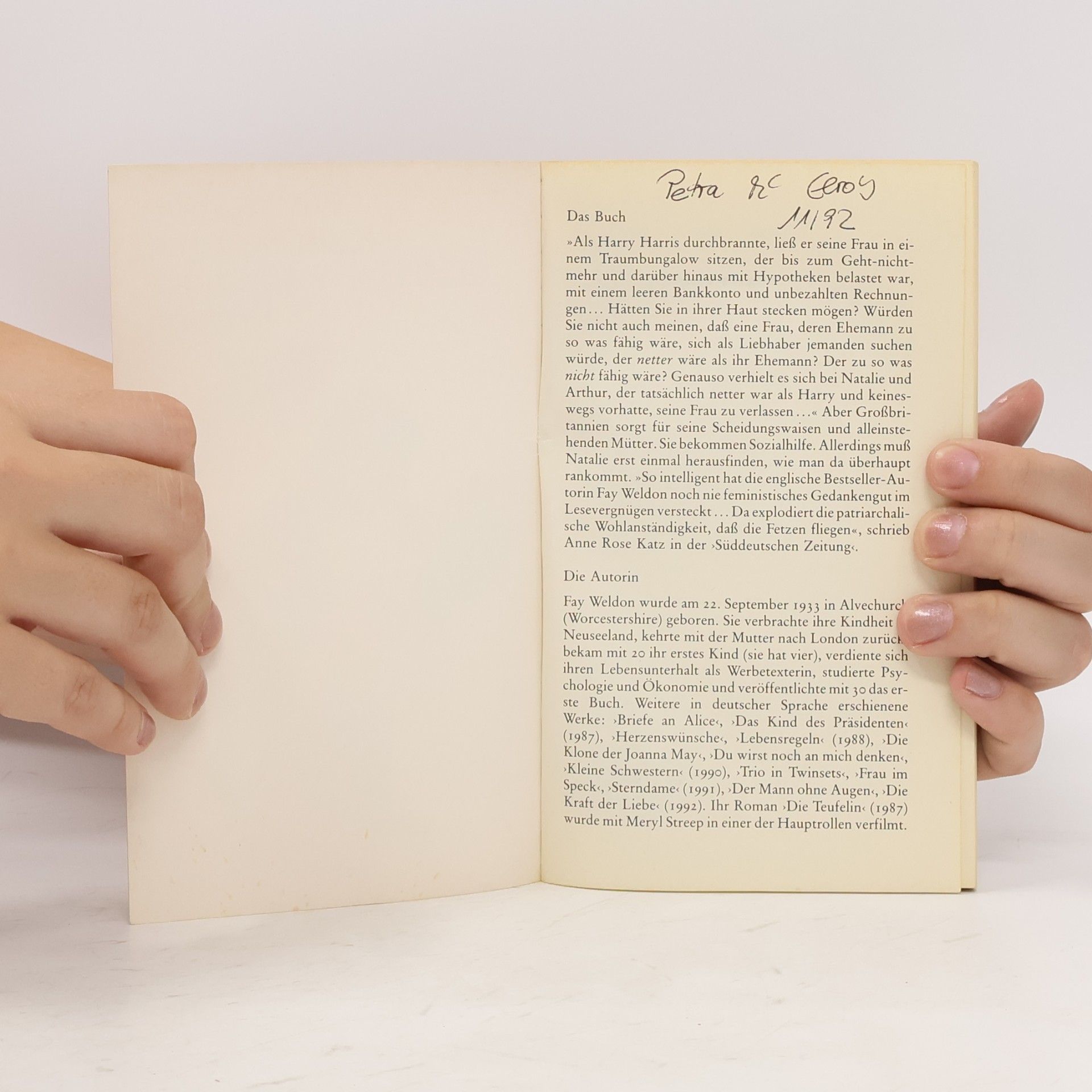 Fay Weldon Kein Wunder, dass Harry sündigte