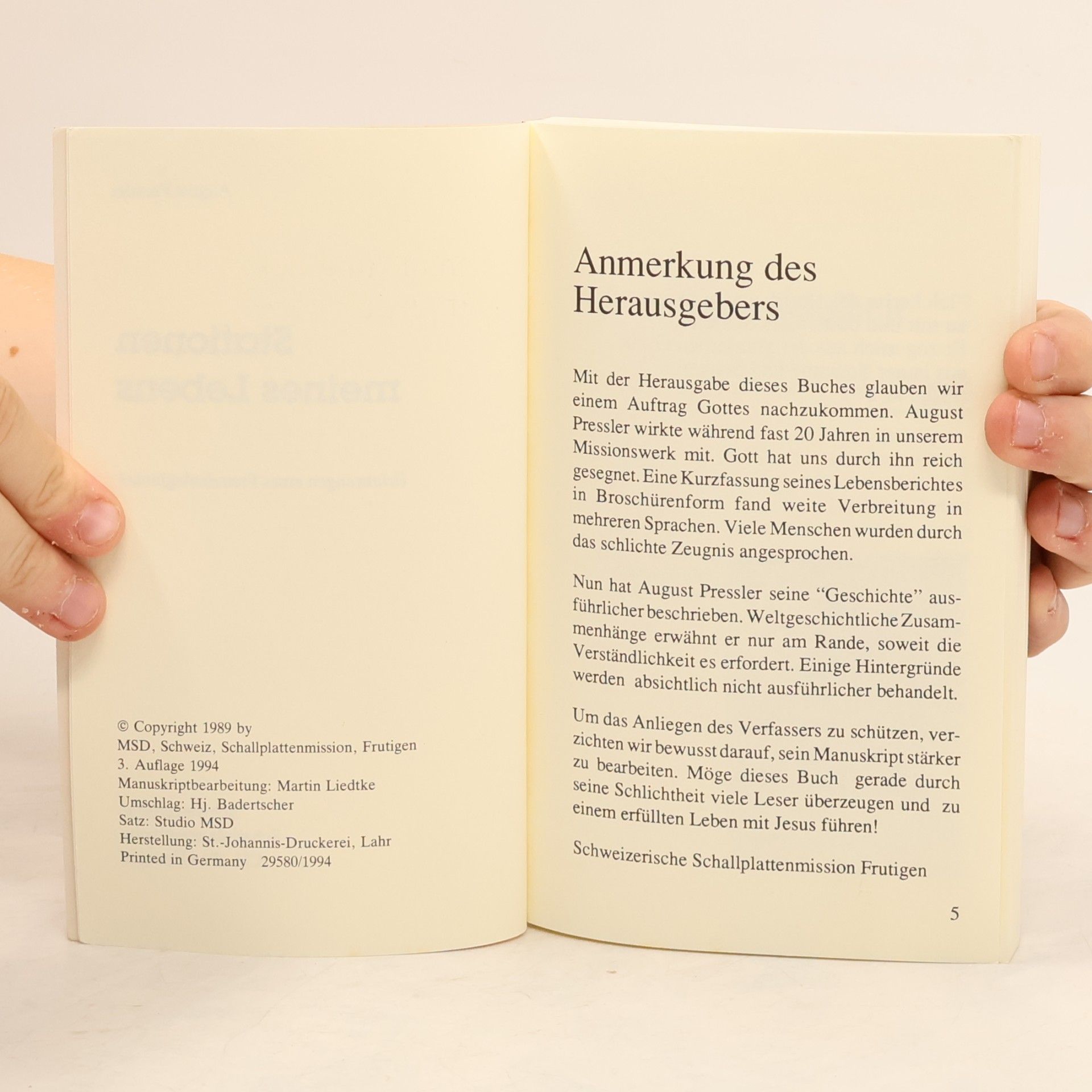 August Pressler Stationen meines Lebens