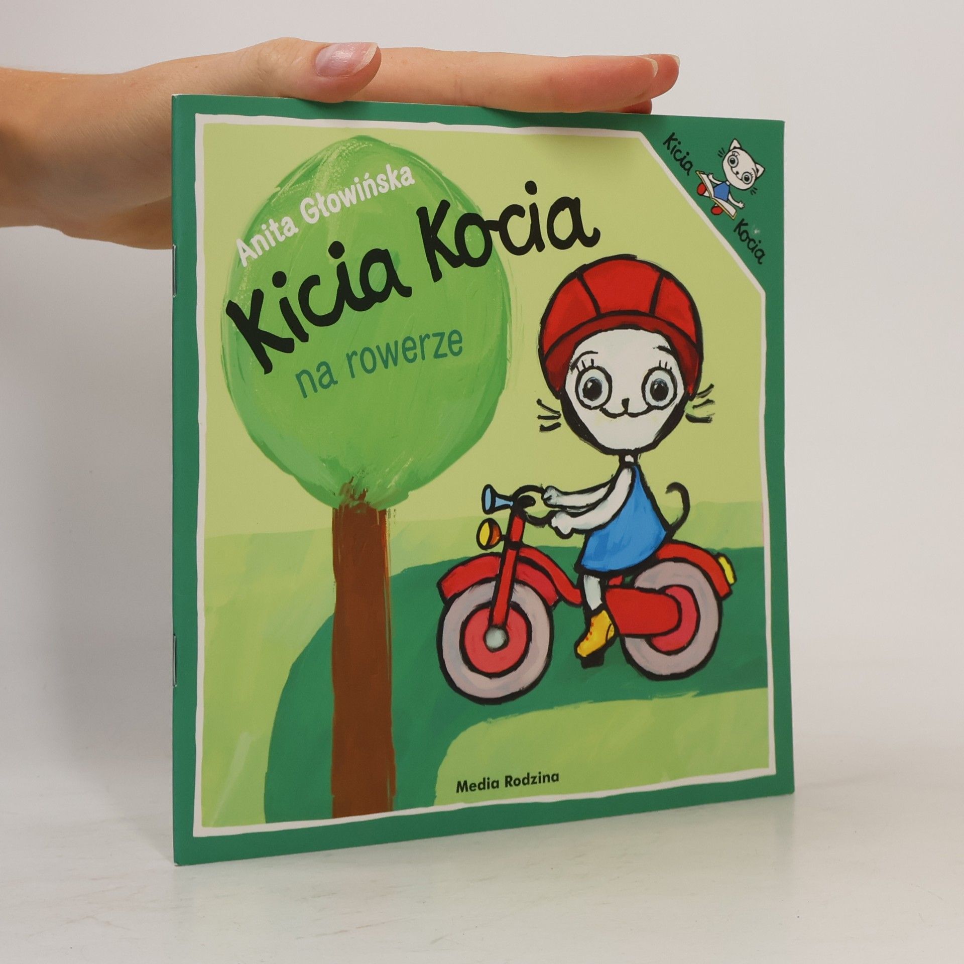 Anita Głowińska Kicia Kocia na rowerze