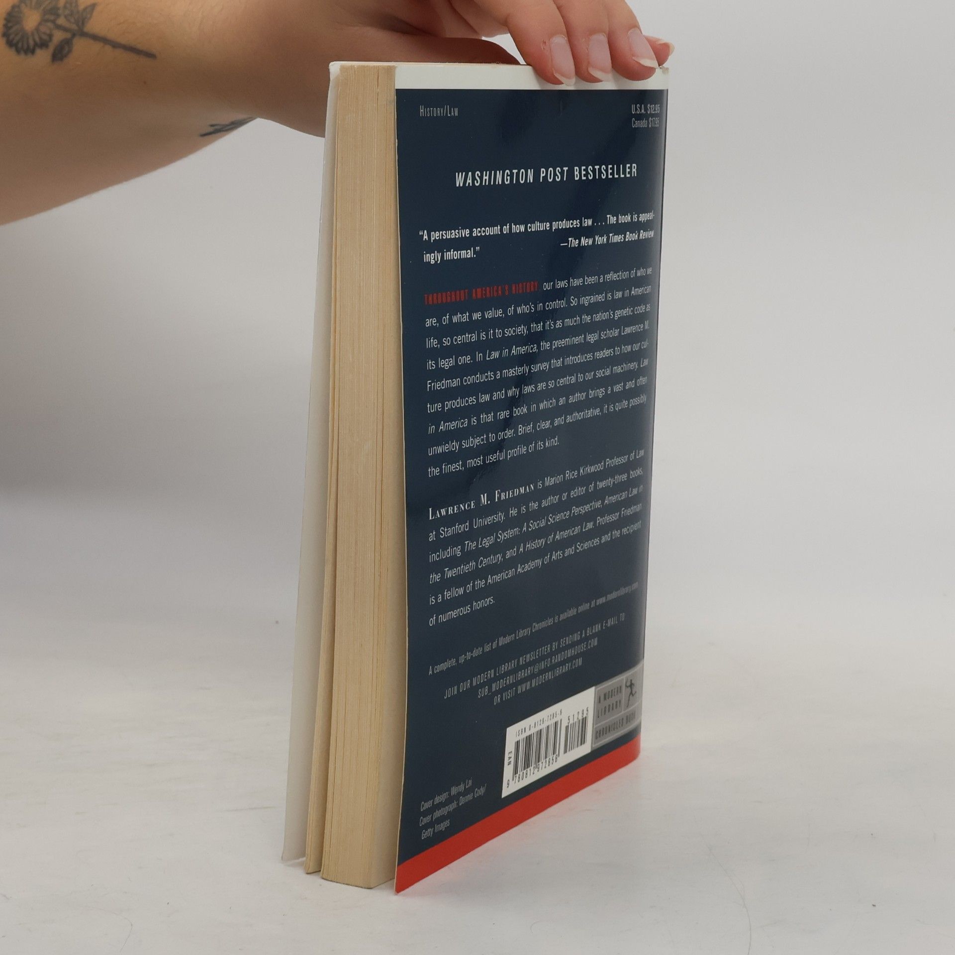 Lawrence Friedmann Modern Library Chronicles - 10: Law in America