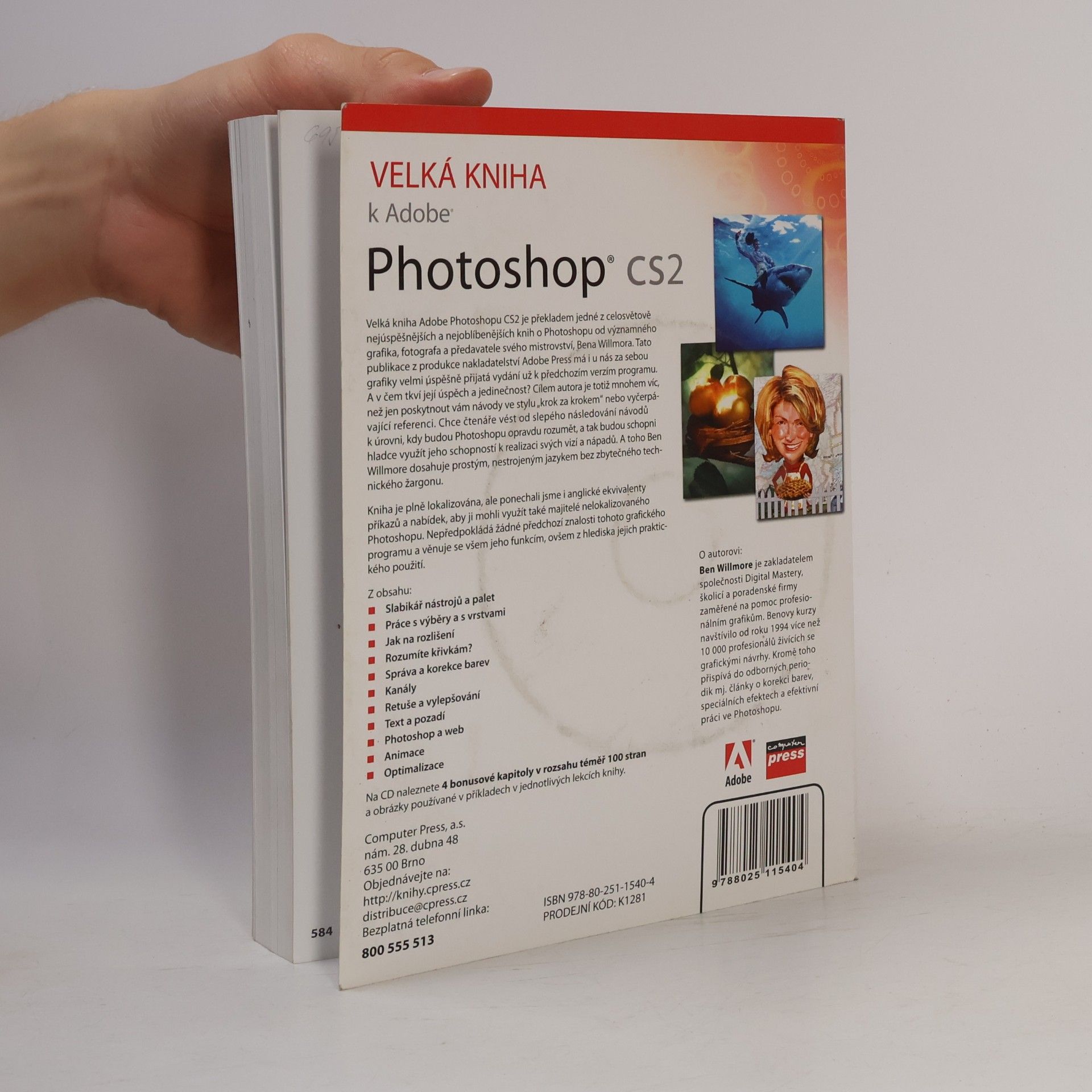 Ben Willmore Velká kniha k Adobe Photoshop CS2. Manuál k programu a škola výtvarných technik