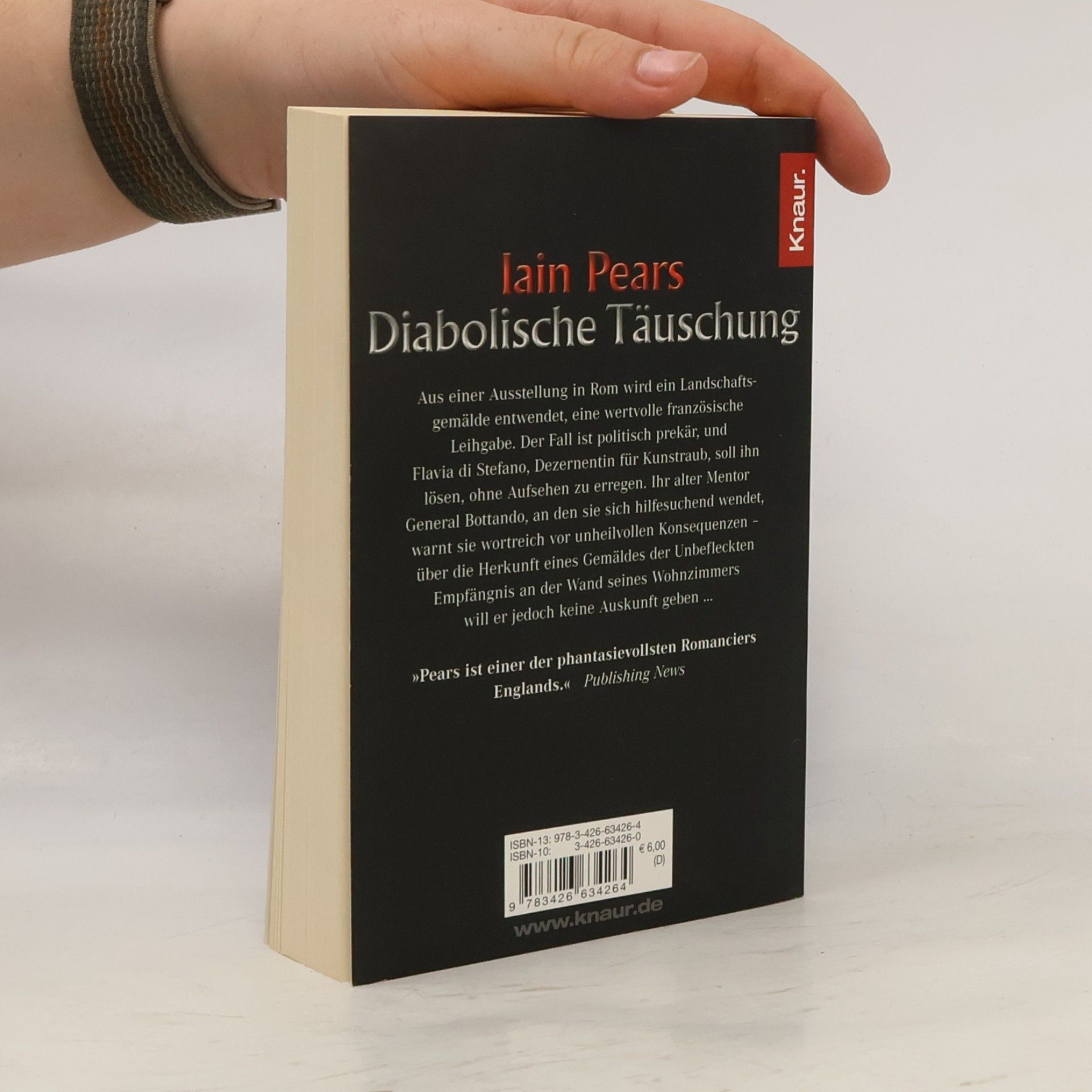 Iain Pears Diabolische Täuschung. Kriminalroman