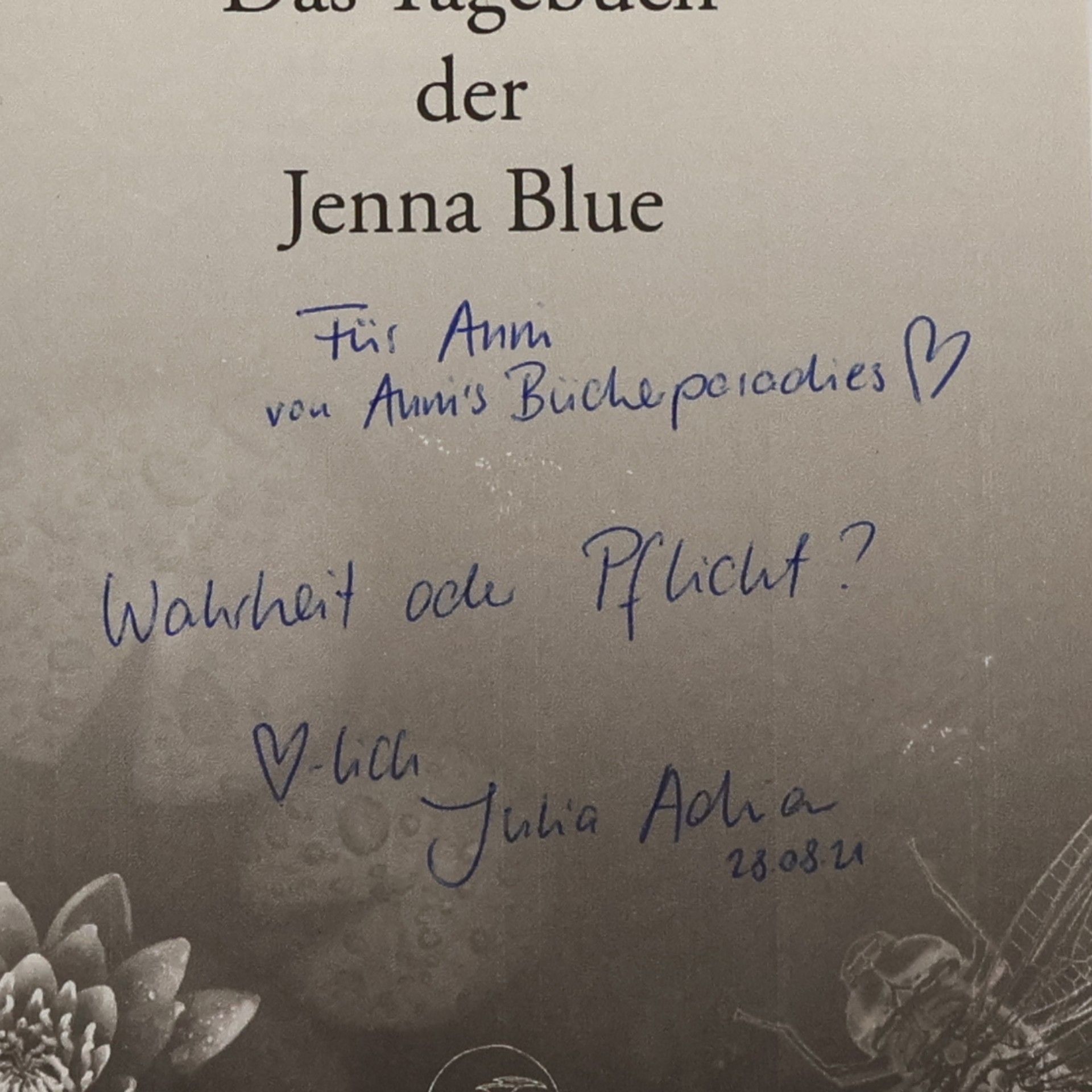 Julia Adrian Das Tagebuch der Jenna Blue