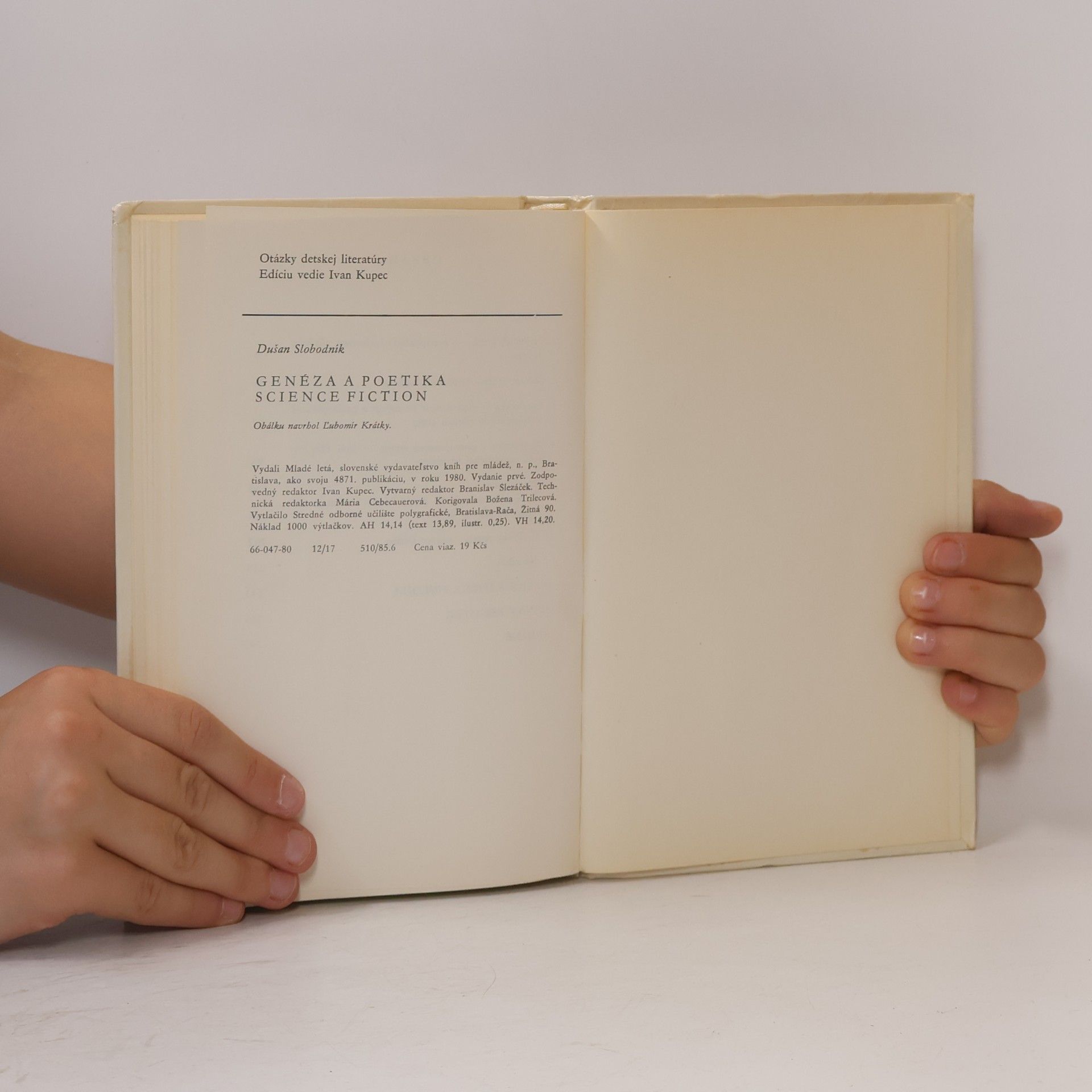 Dušan Slobodník Genéza a poetika science fiction