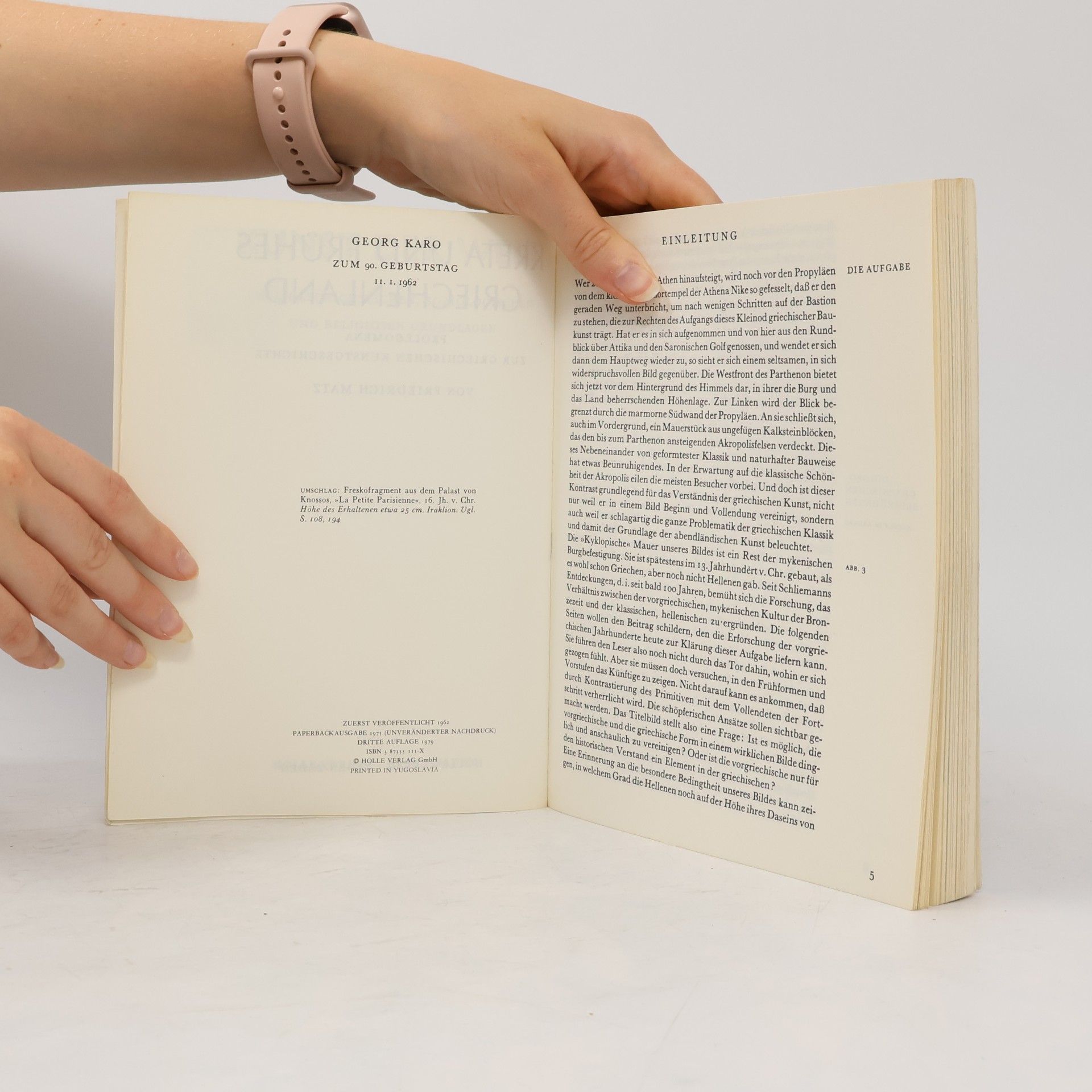 Friedrich Matz Kreta und frühes Griechenland. Prolegomena zur griechischen Kunstgeschichte