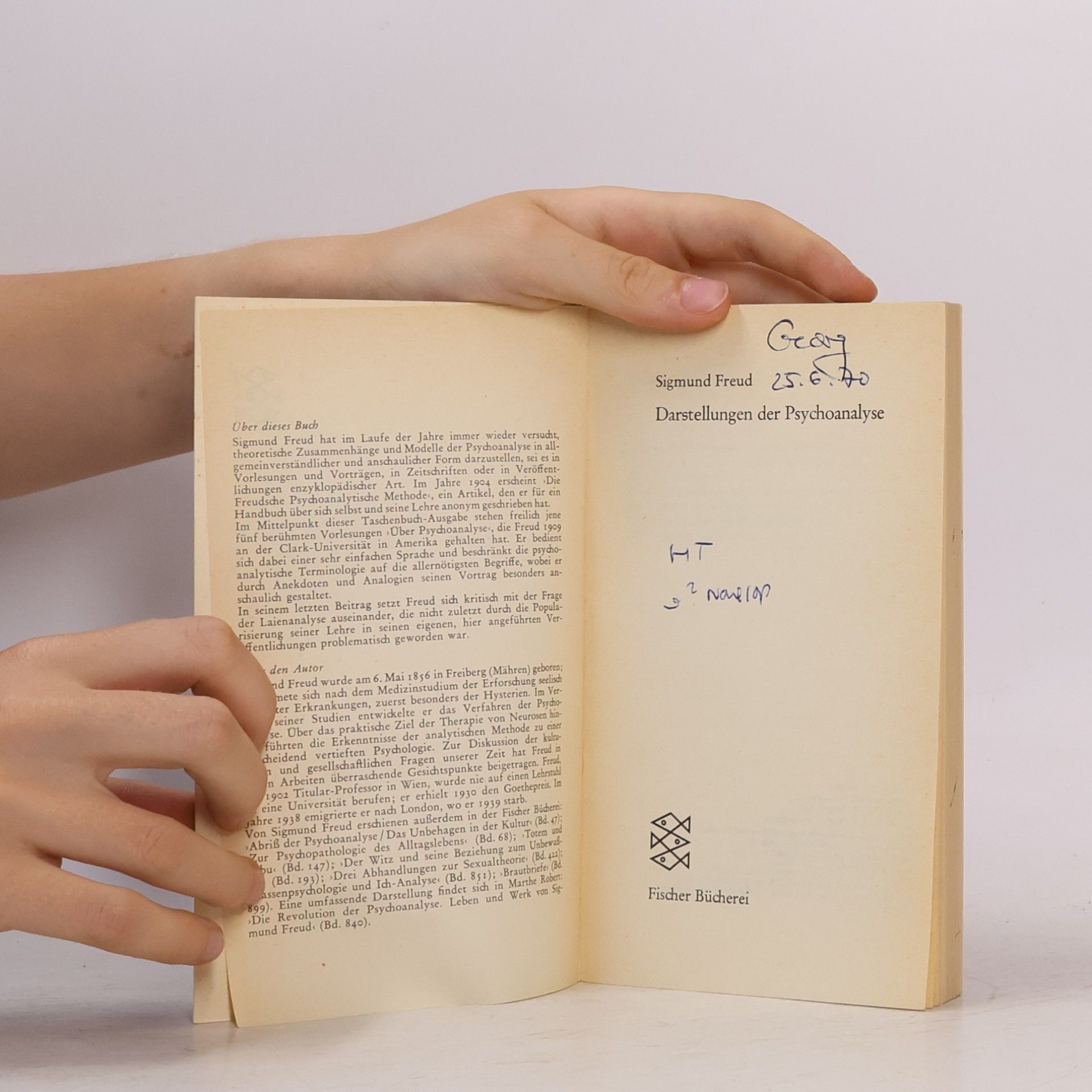 Sigmund Freud Darstellungen der Psychoanalyse