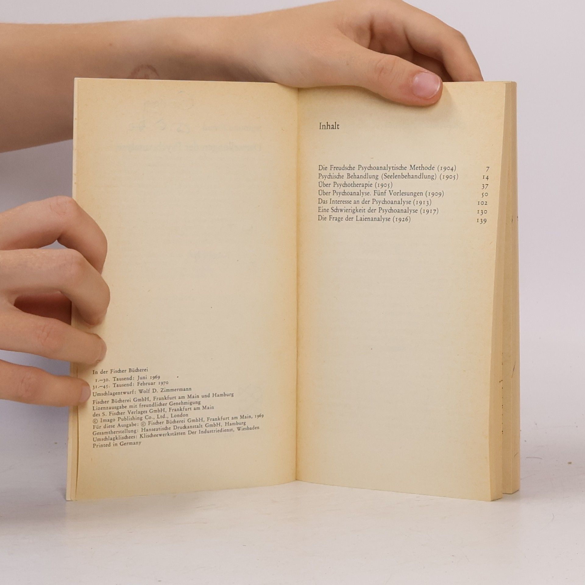 Sigmund Freud Darstellungen der Psychoanalyse
