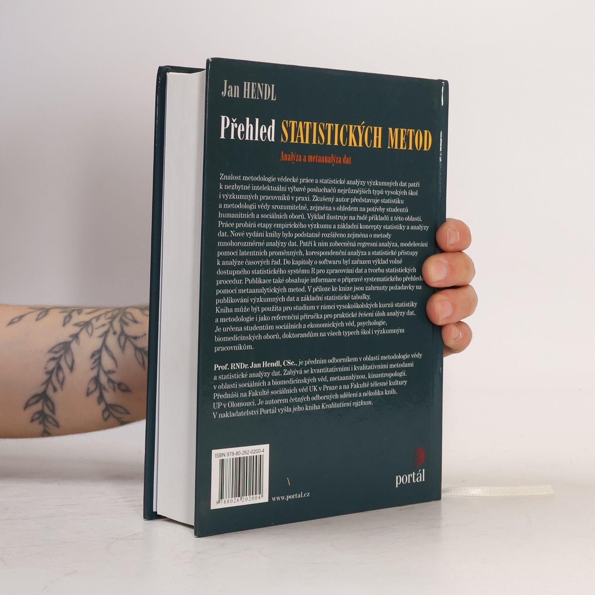 Jan Hendl Přehled statistických metod zpracování dat: Analýza a metaanalýza dat