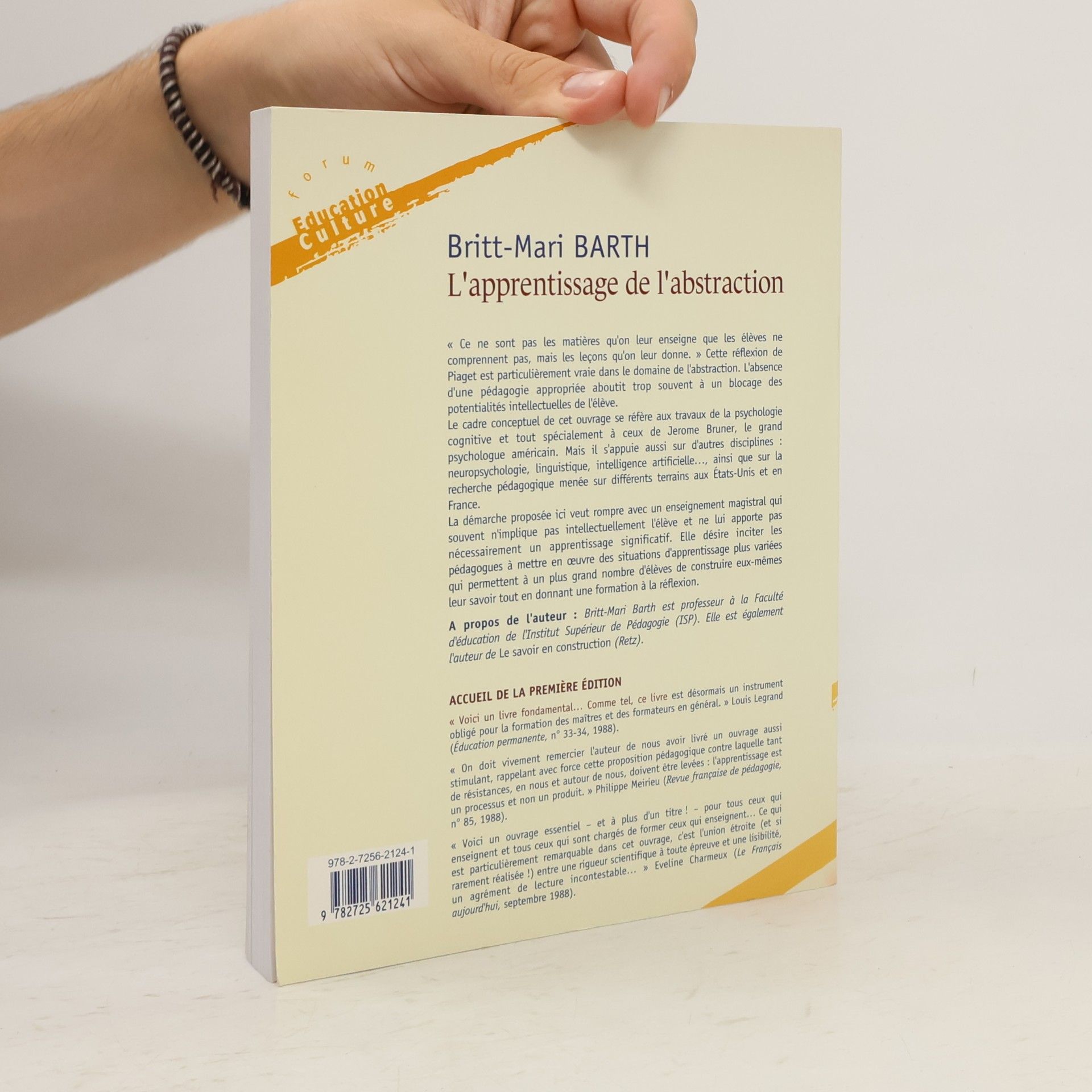 Britt-Mari Barth L'apprentissage de l'abstraction