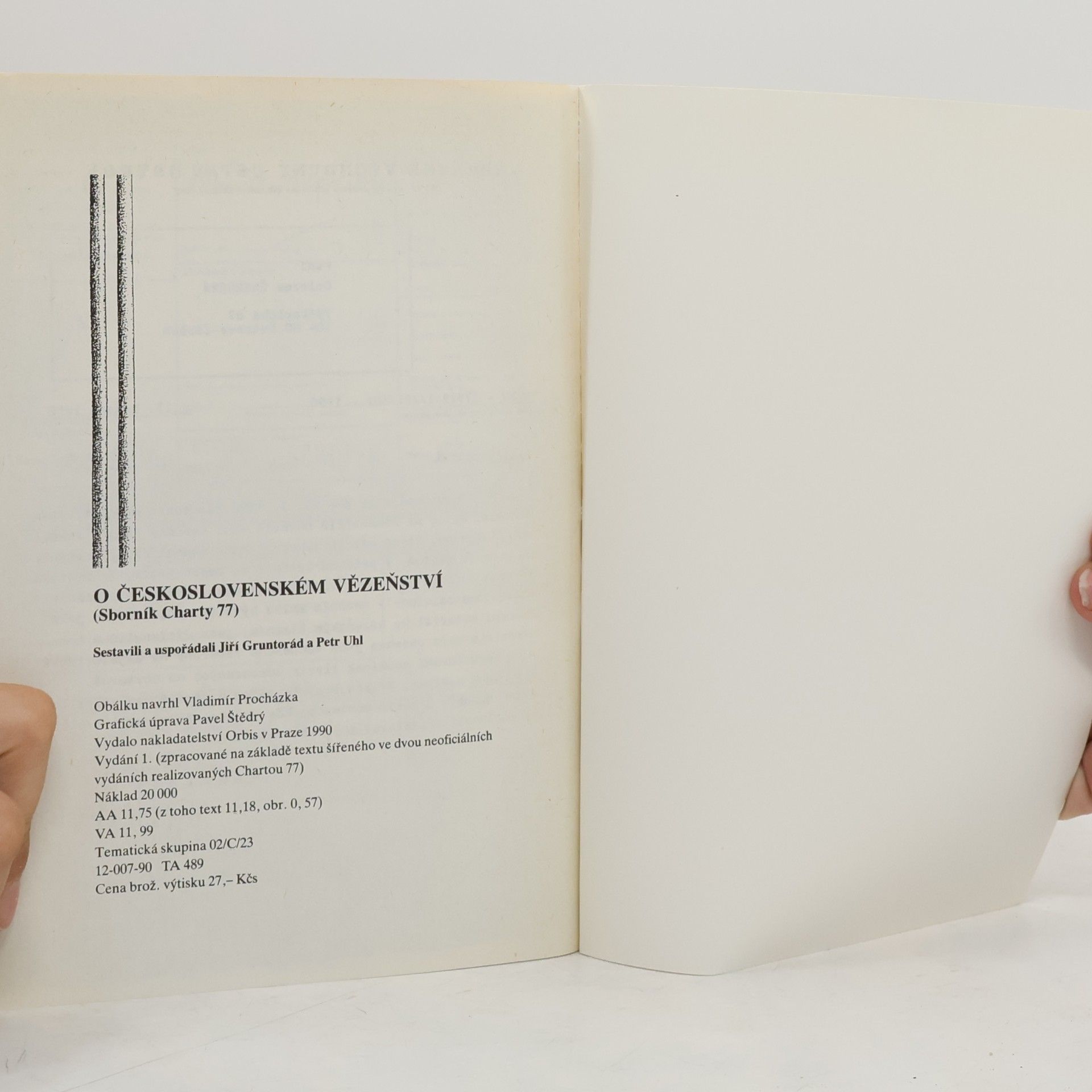 Jiří Gruntorád O československém vězeňství. Sborník Charty 77
