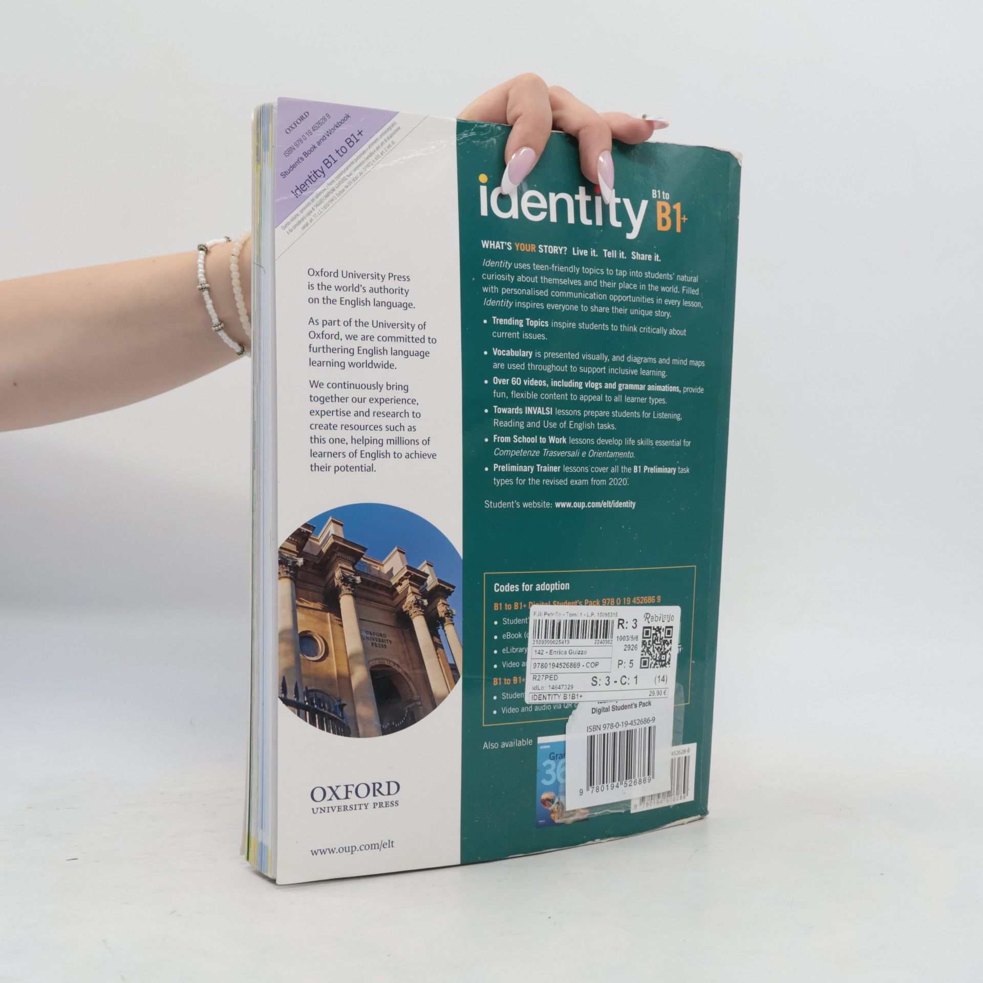 Carla Leonard Identity B1-b1+ Digital Student Pack (Italy)