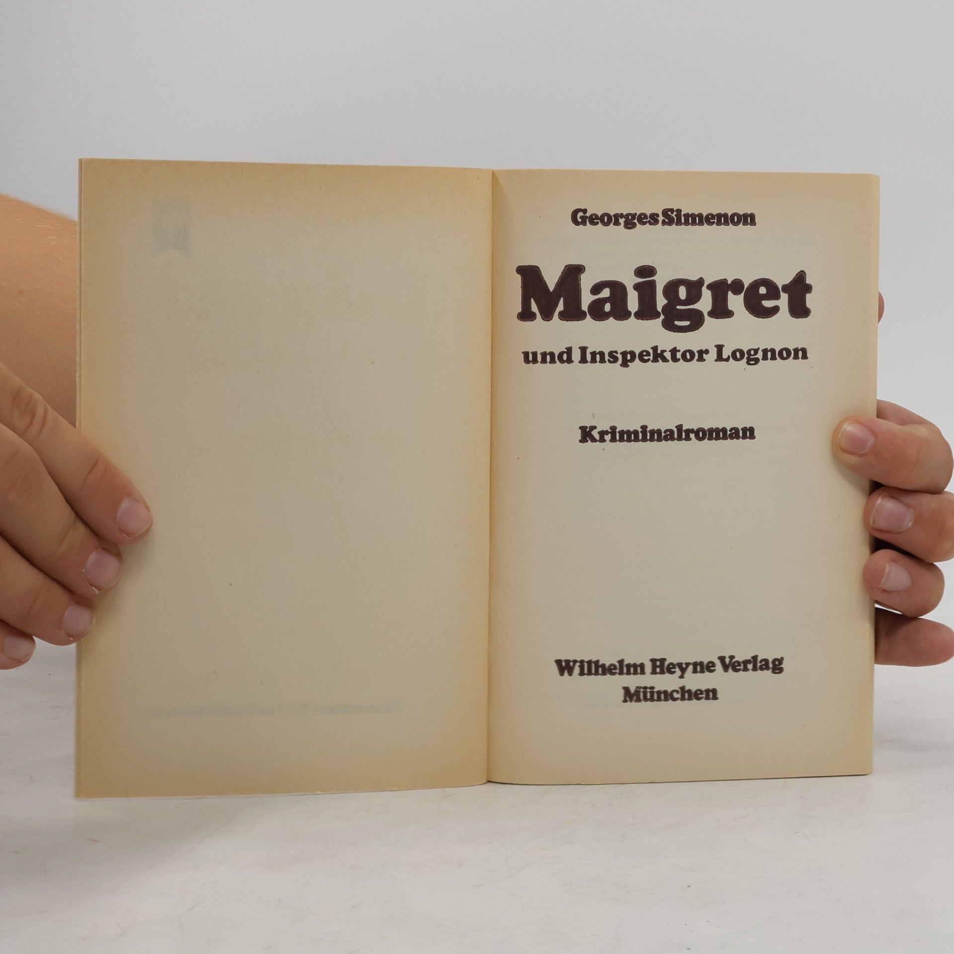 Georges Simenon Maigret und Inspektor Lognon
